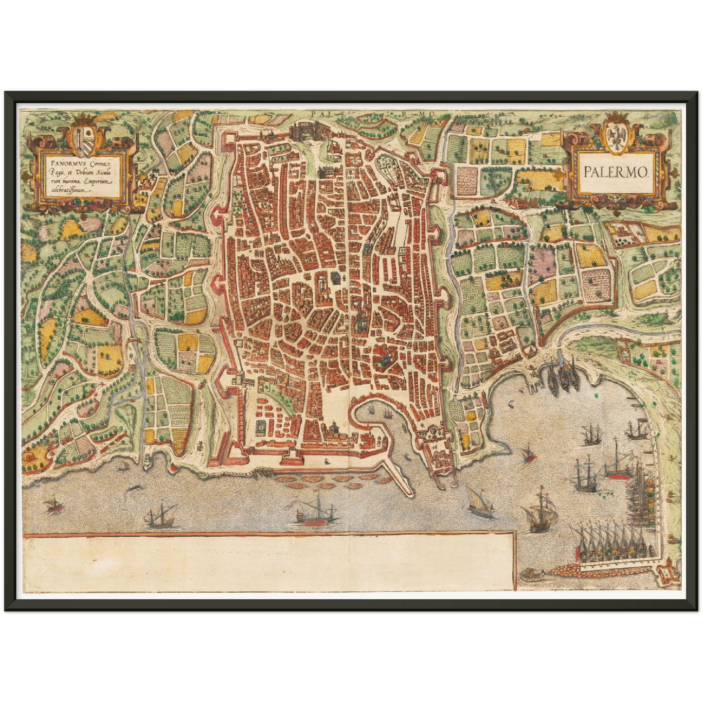 Historical city map Test product horizontal 3 sizes