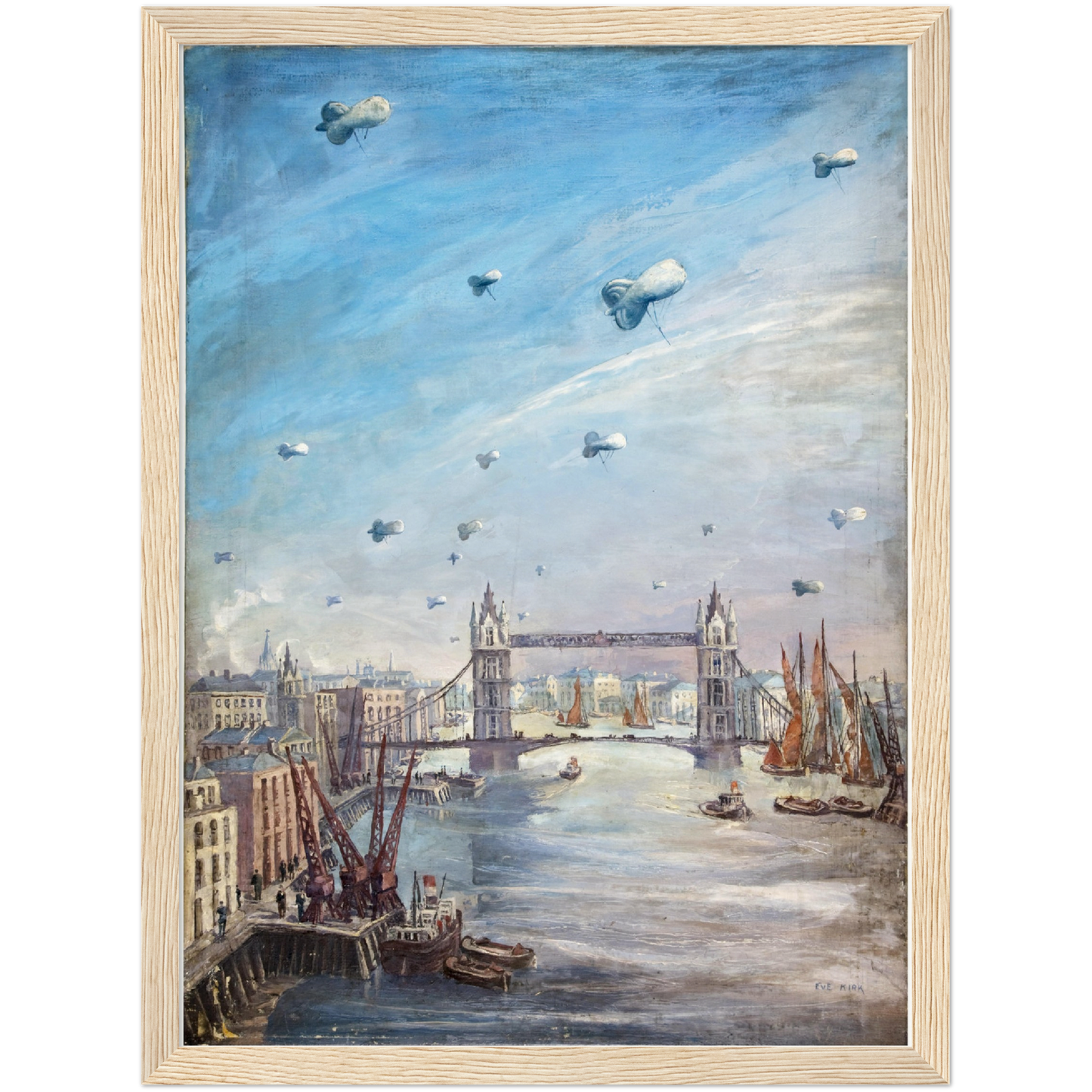 Historische Ansicht London Tower Bridge um 1939