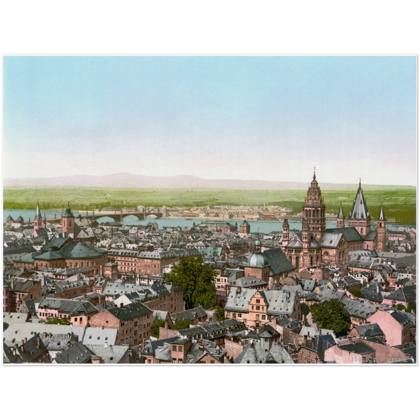 Historische Ansicht Mainz um 1890