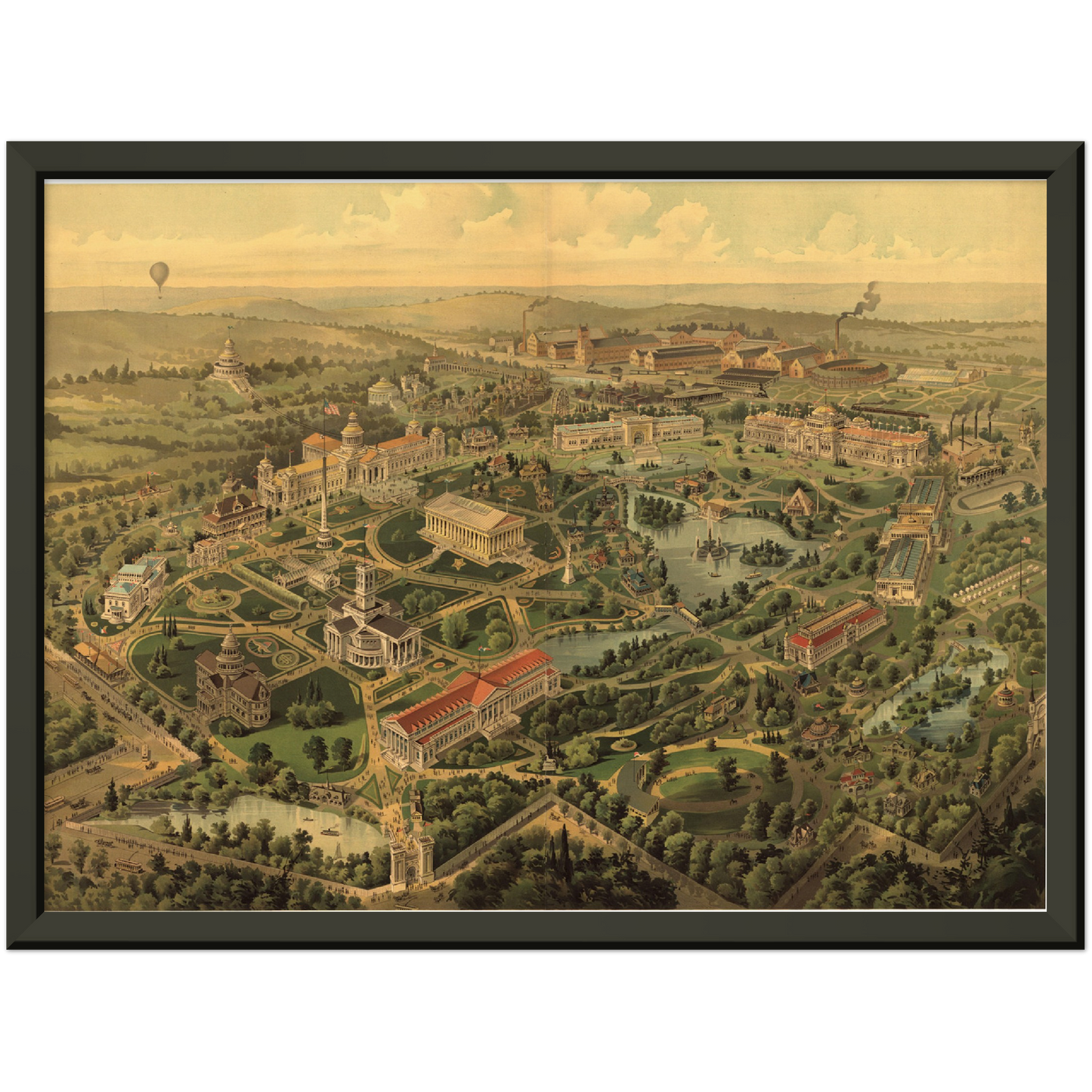 Historische Stadtansicht Nashville um 1897