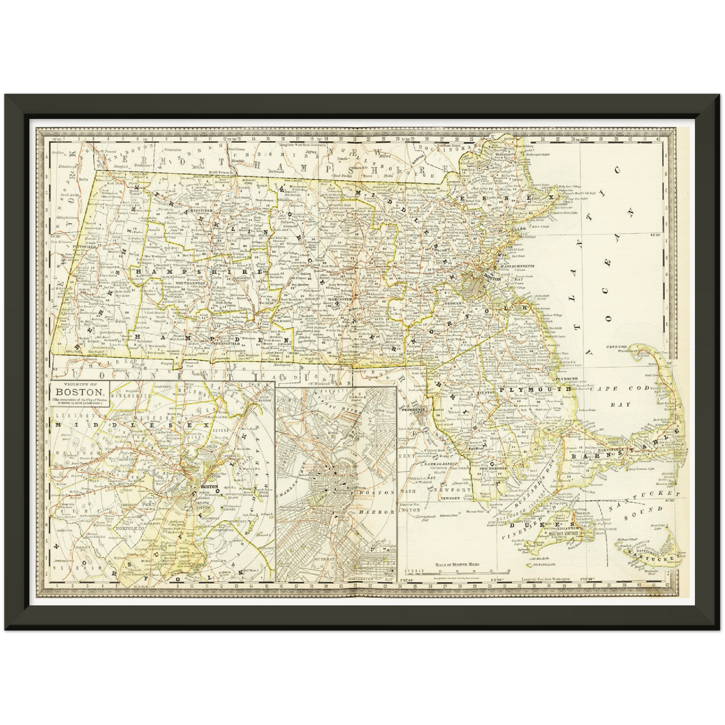 Historical city map Test product horizontal 3 sizes