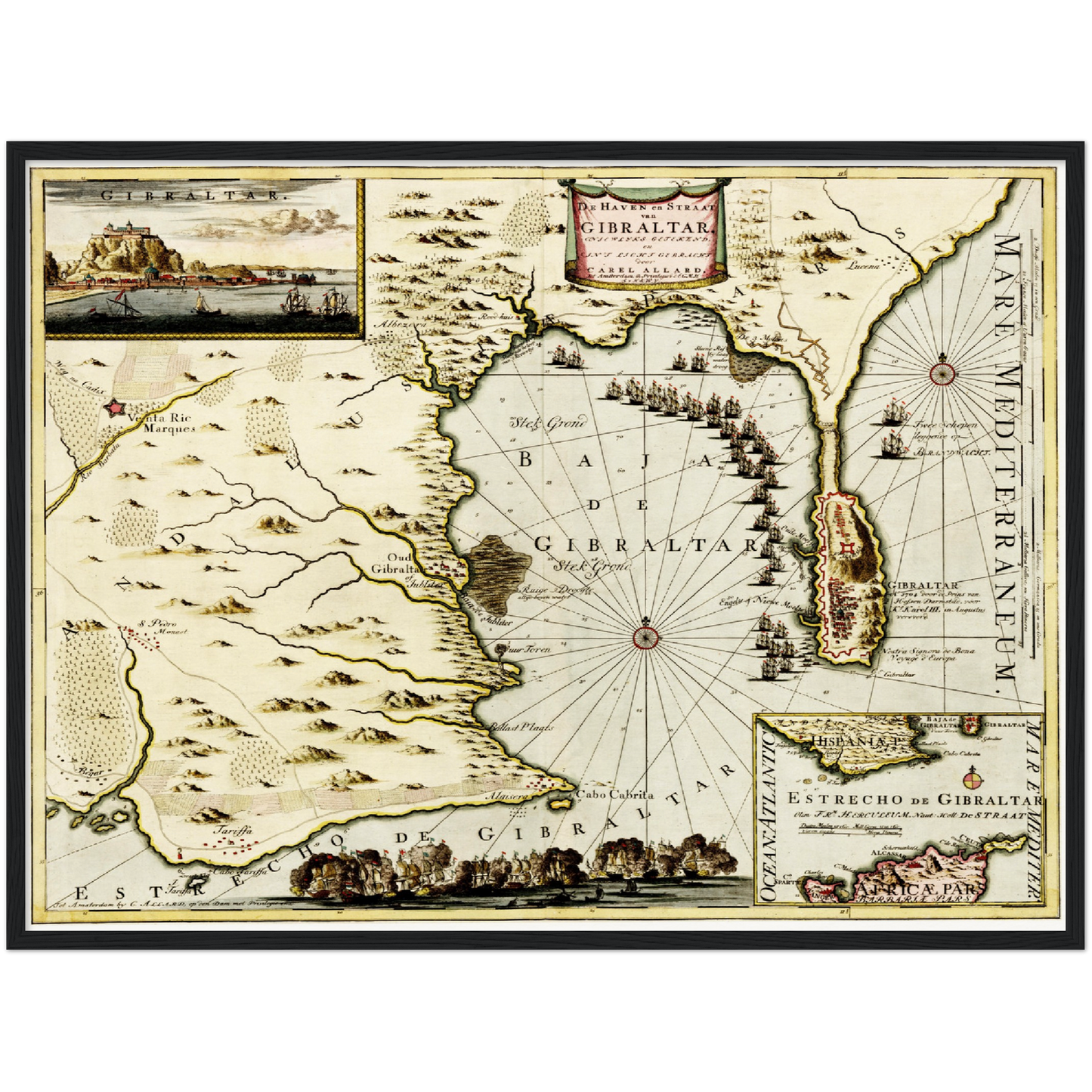 Historical city map Test product horizontal 3 sizes