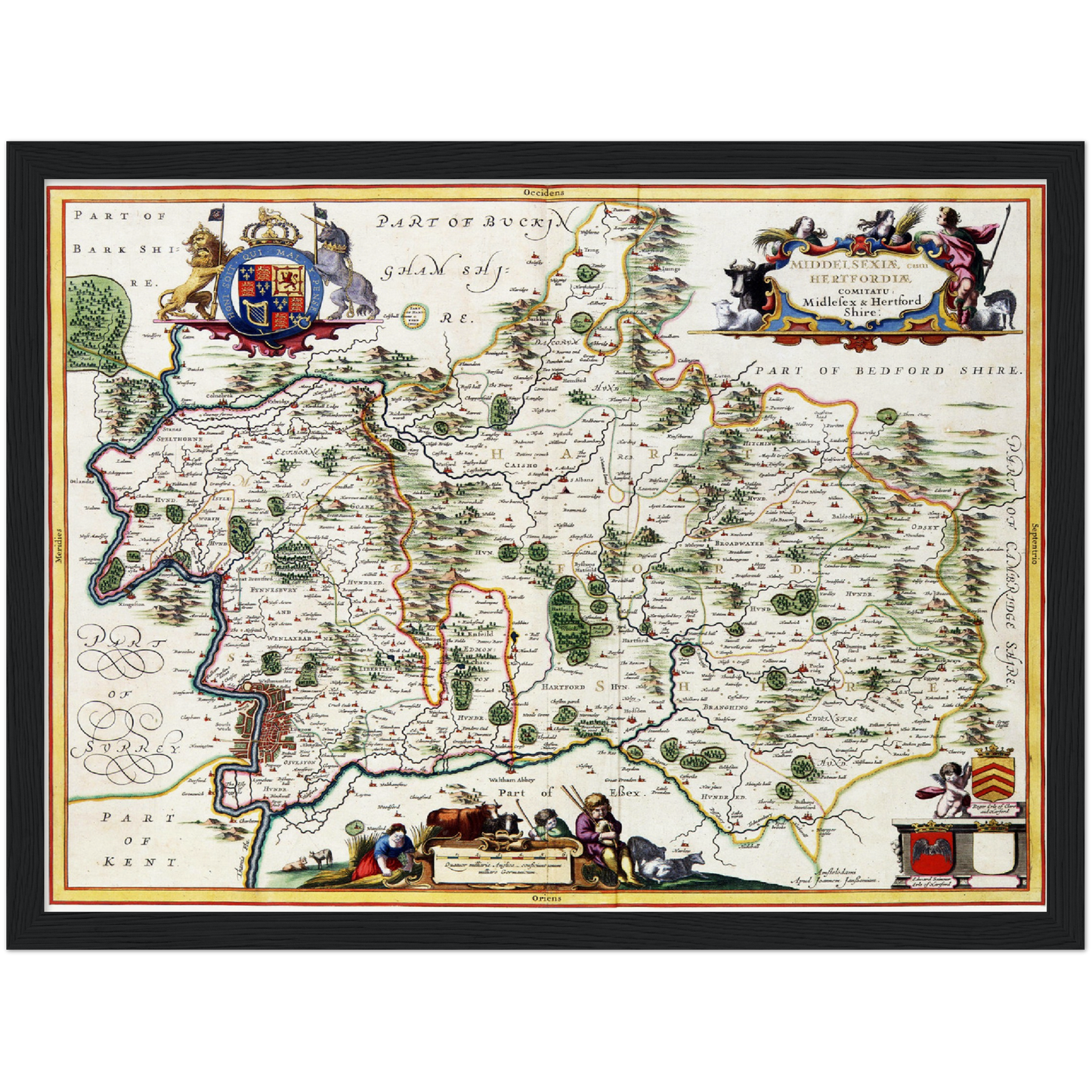 Historical city map Test product horizontal 3 sizes