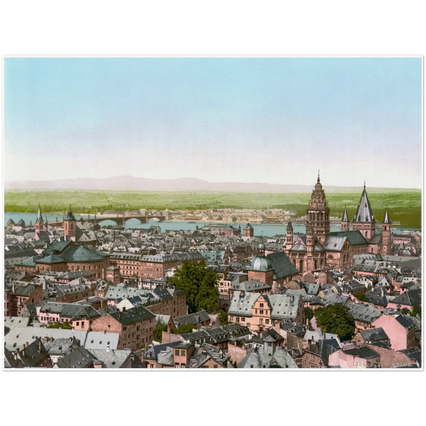 Historische Ansicht Mainz um 1890