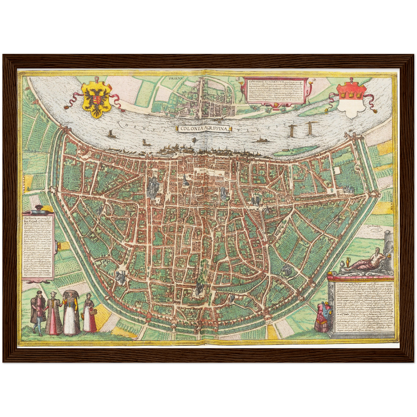 Historischer Stadtplan Köln um 1570