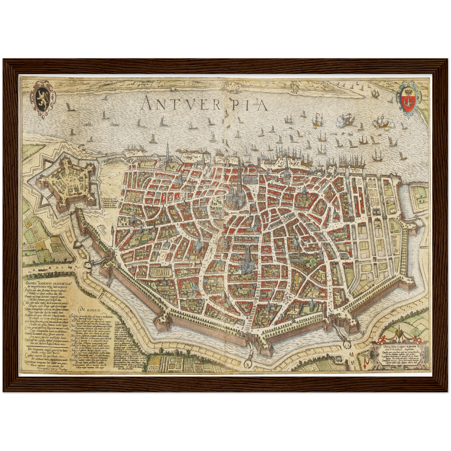 Historische Stadtansicht Antwerpen um 1620