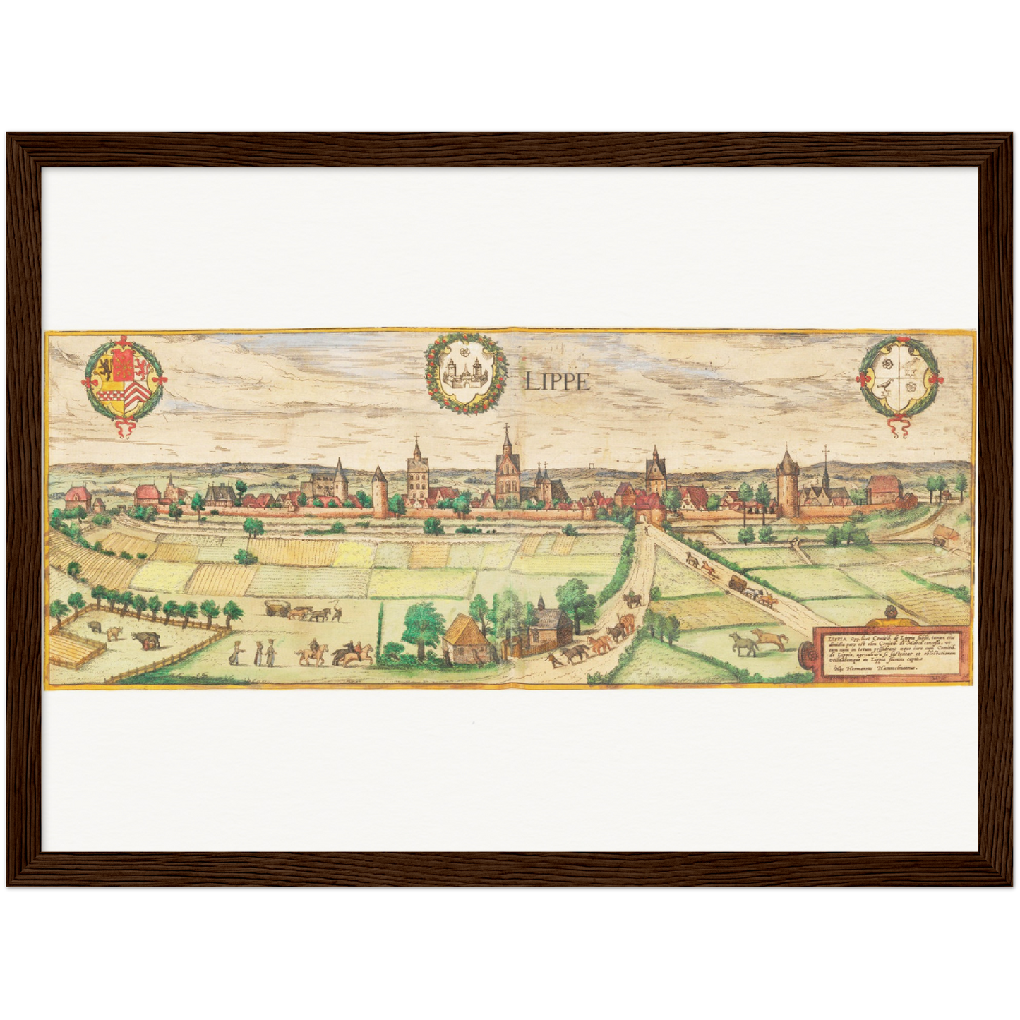Historical city map Test product horizontal 3 sizes