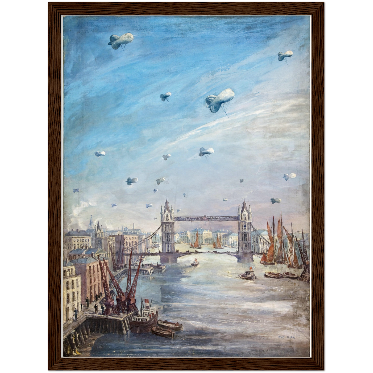 Historische Ansicht London Tower Bridge um 1939
