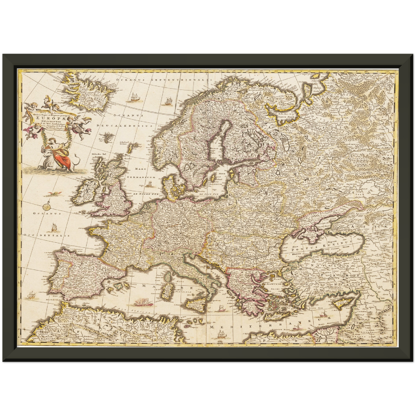 Historische Europakarte um 1698