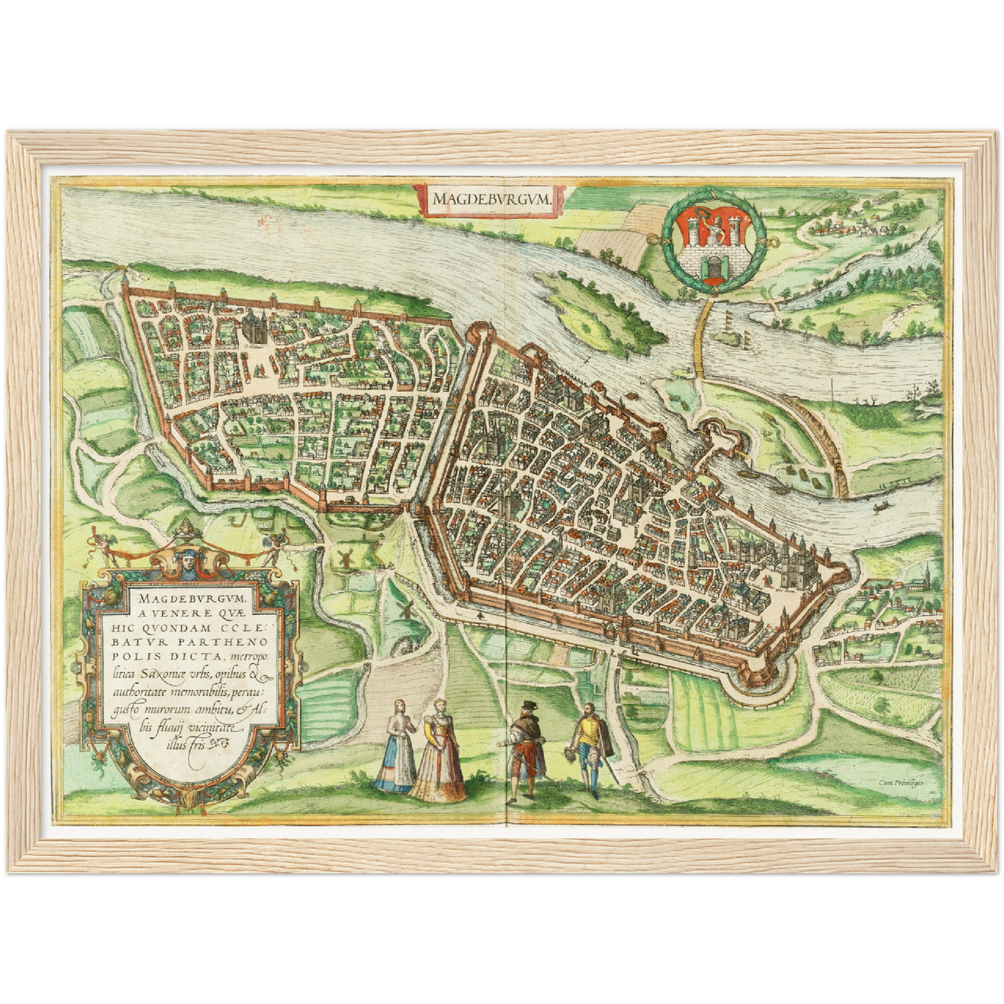 Historical city map Test product horizontal 3 sizes