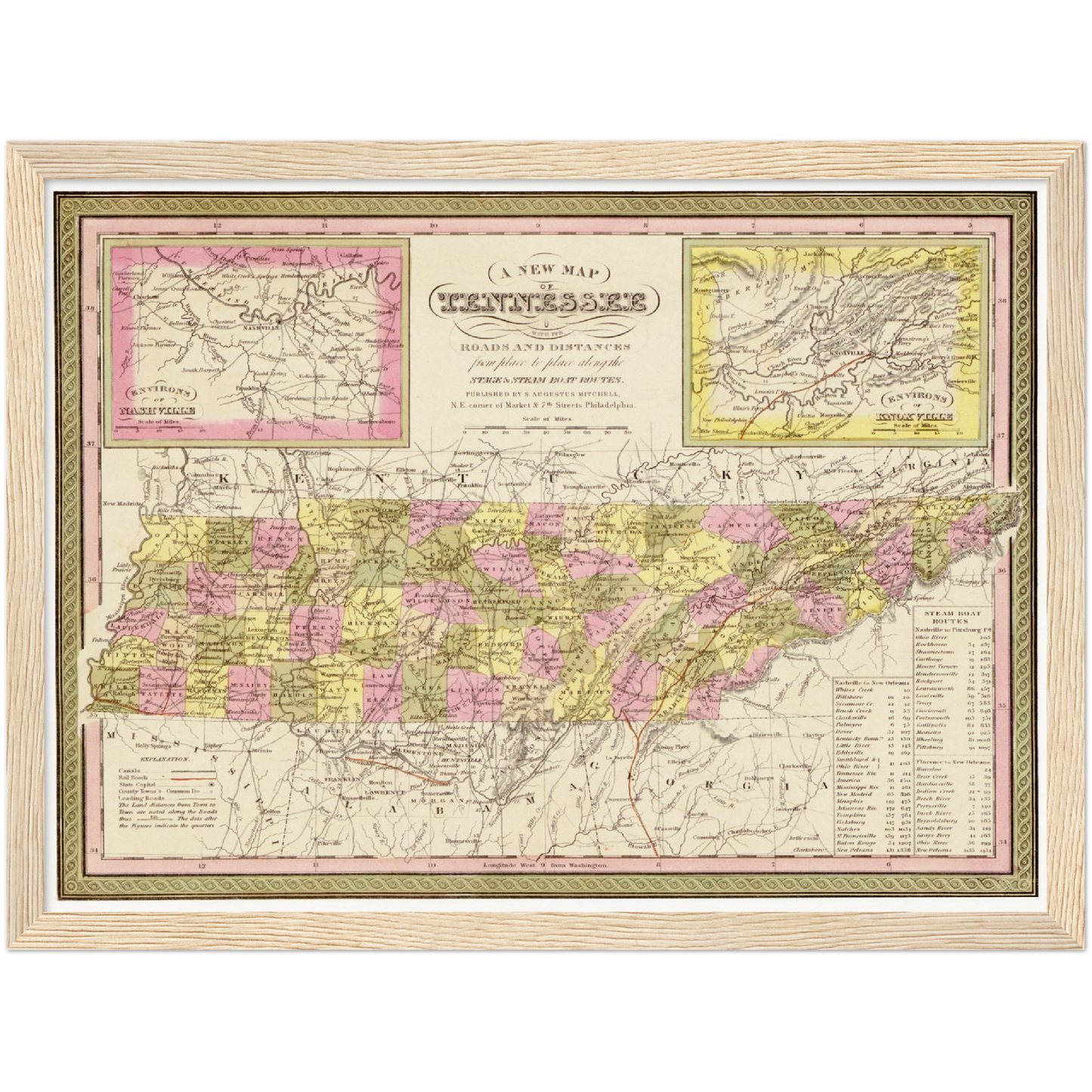 Historical city map Test product horizontal 3 sizes
