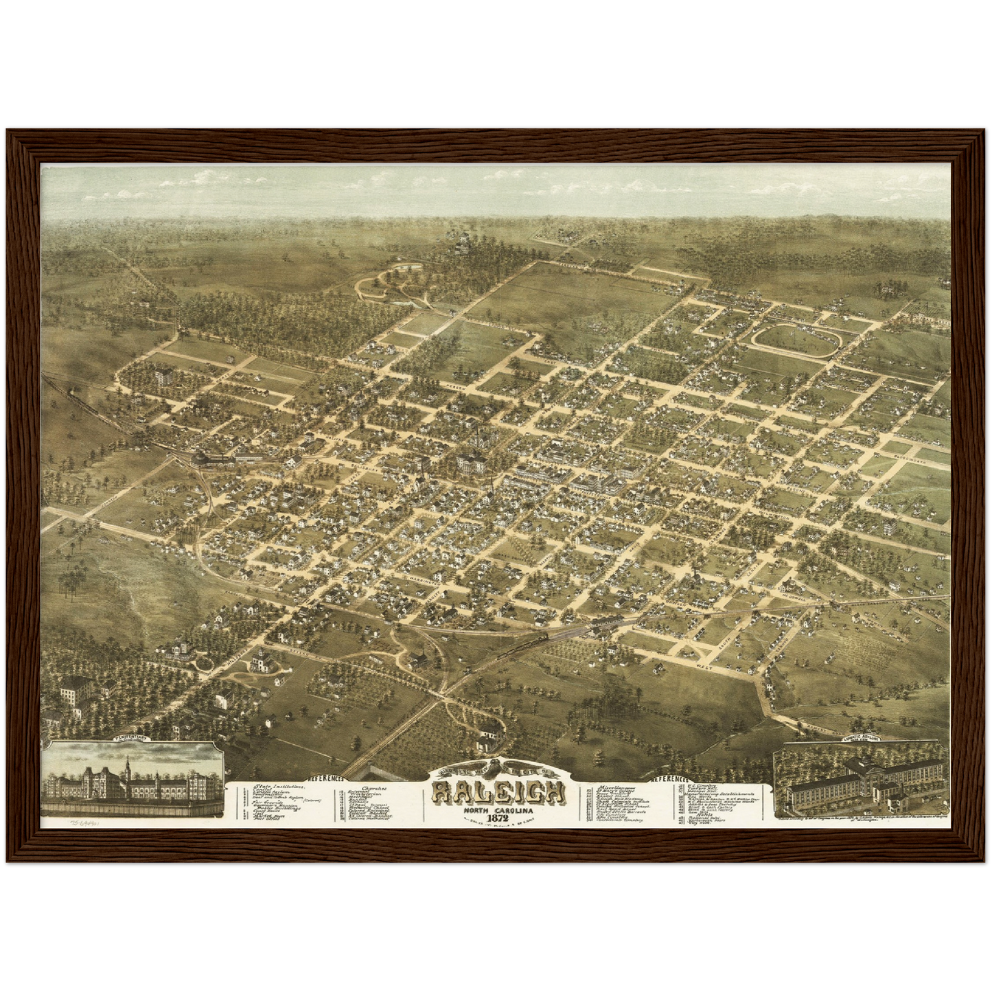 Historical city map Test product horizontal 3 sizes