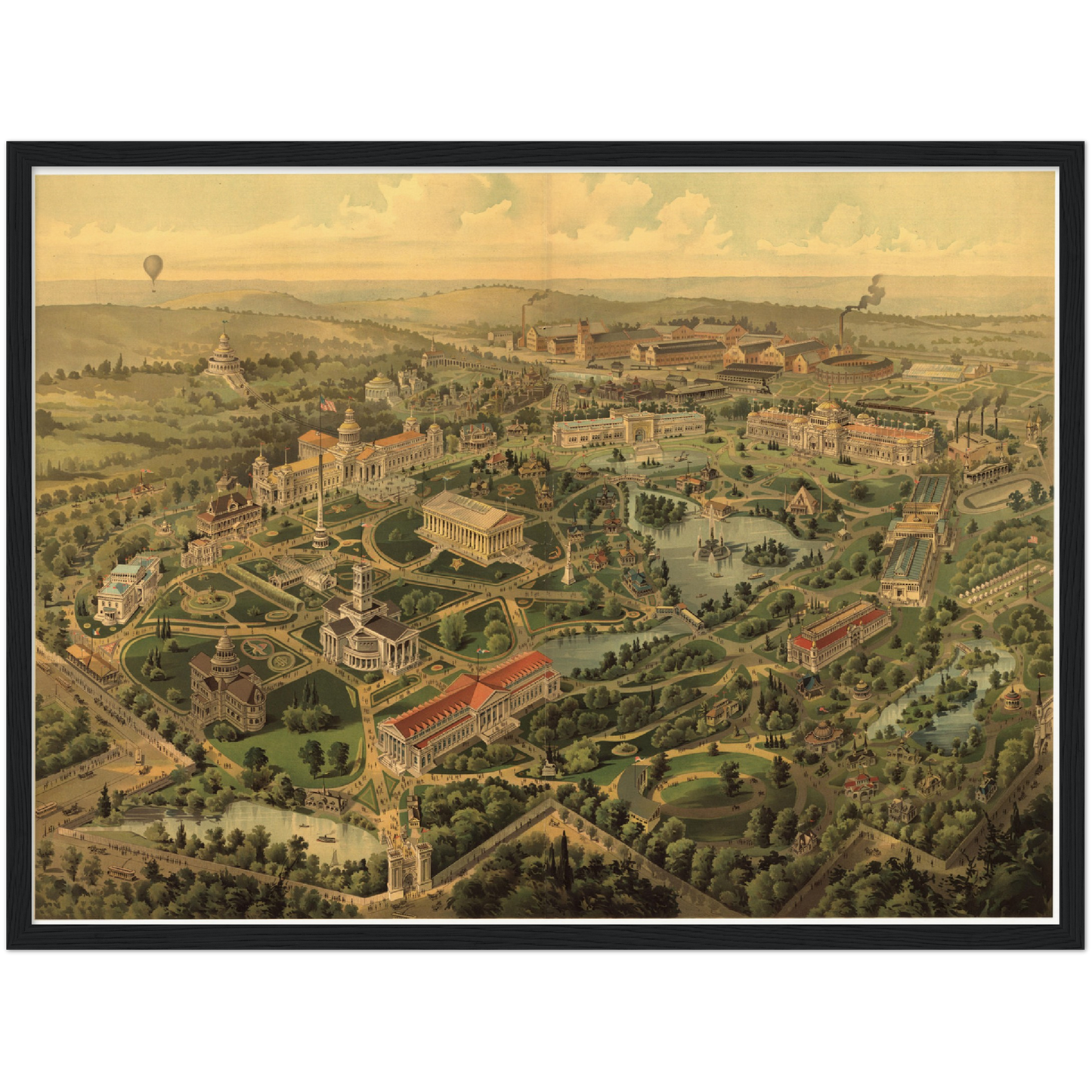 Historische Stadtansicht Nashville um 1897