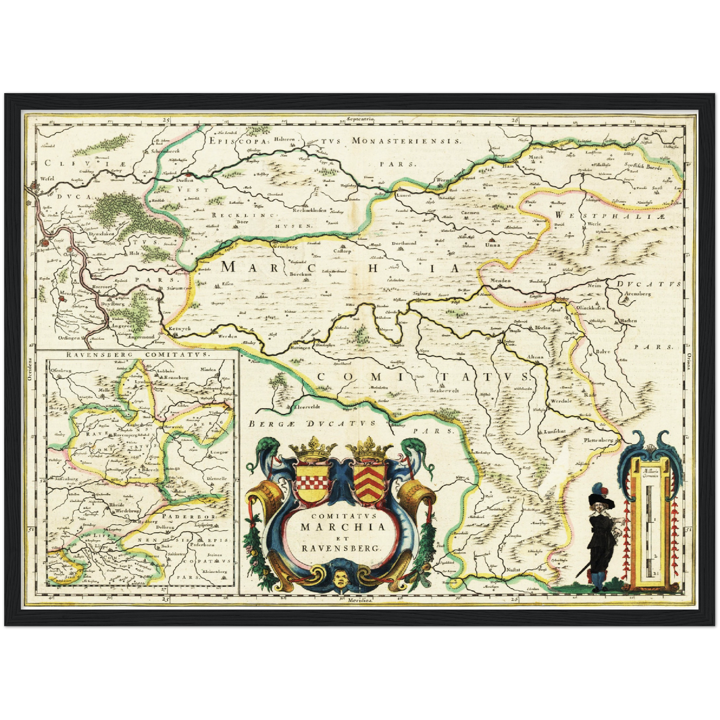 Historische Landkarte Ravensburg um 1647