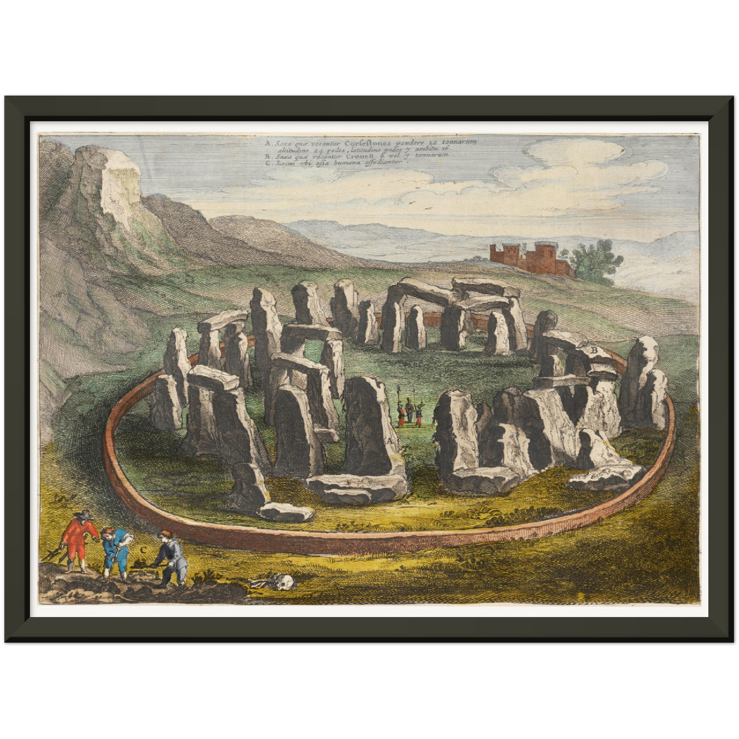 Historical city map Test product horizontal 3 sizes