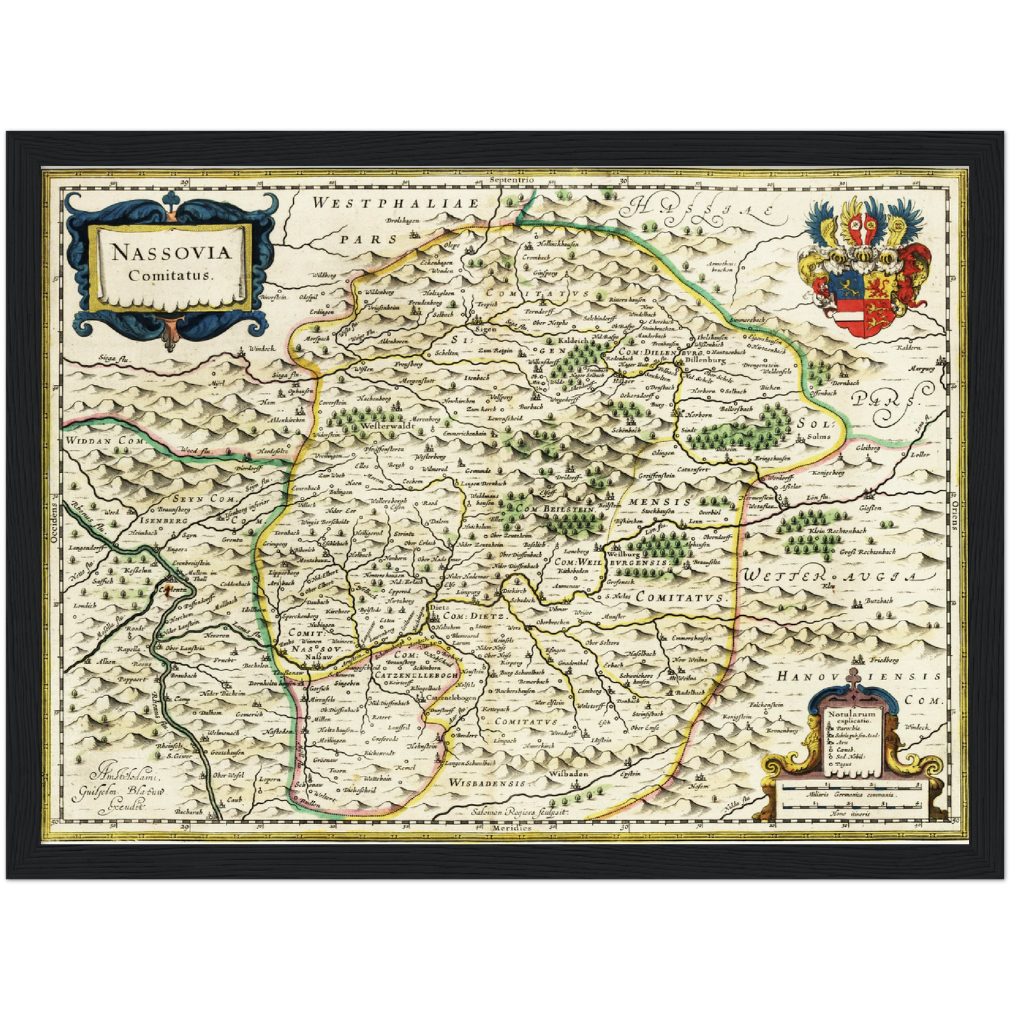 Historical city map Test product horizontal 3 sizes