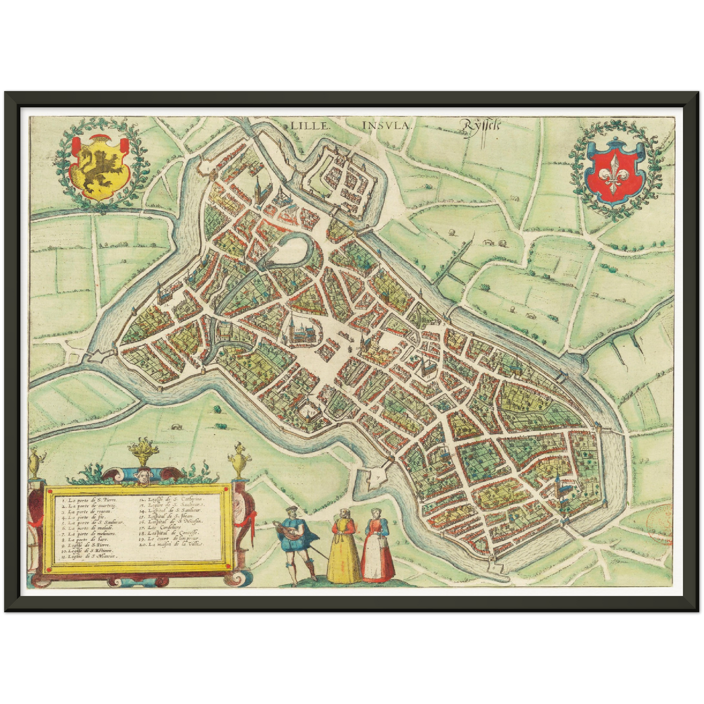 Historical city map Test product horizontal 3 sizes