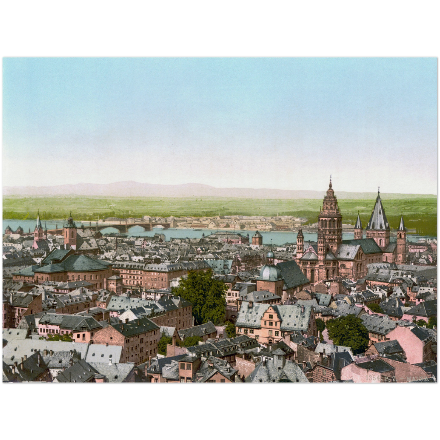 Historische Ansicht Mainz um 1890