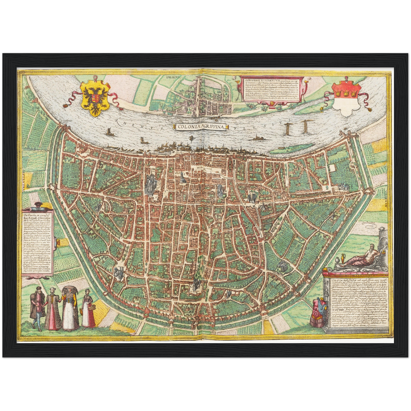 Historischer Stadtplan Köln um 1570