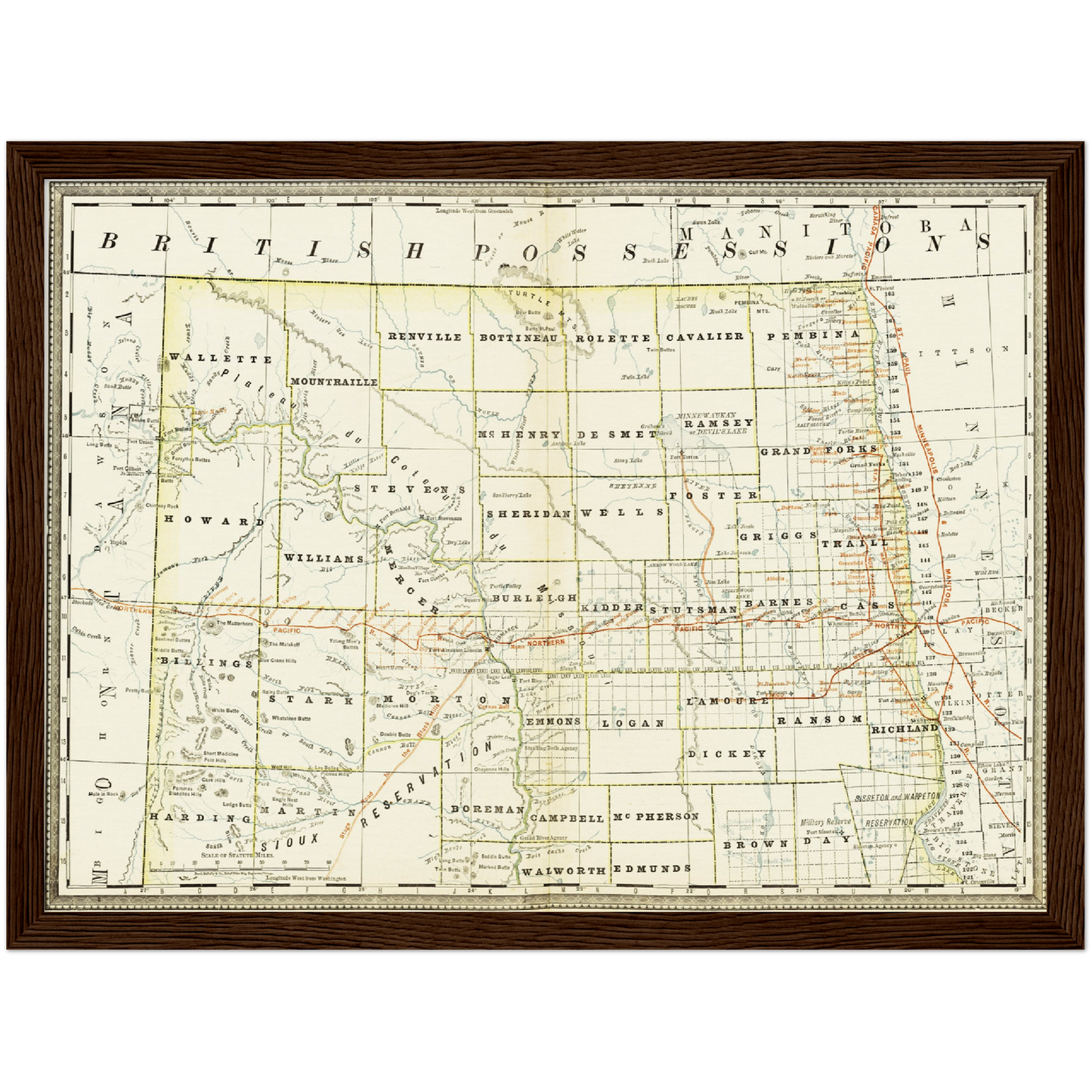 Historical city map Test product horizontal 3 sizes