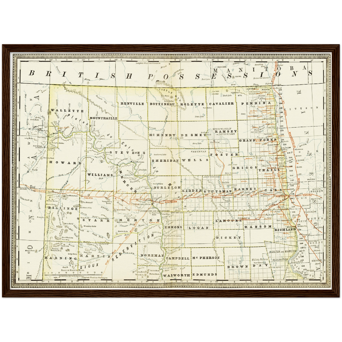 Historical city map Test product horizontal 3 sizes