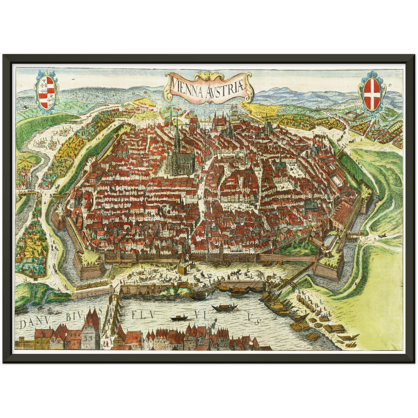 Historische Stadtansicht Wien um 1612