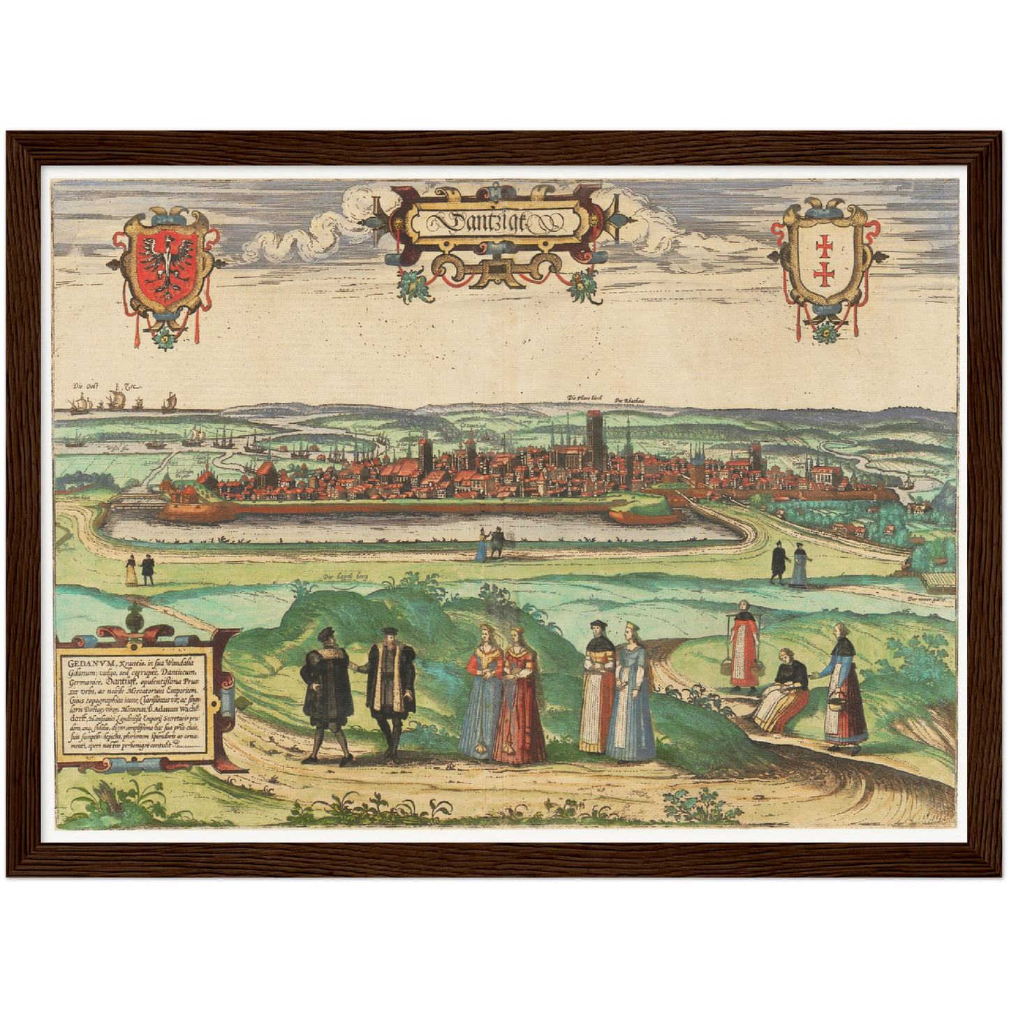 Historical city map Test product horizontal 3 sizes