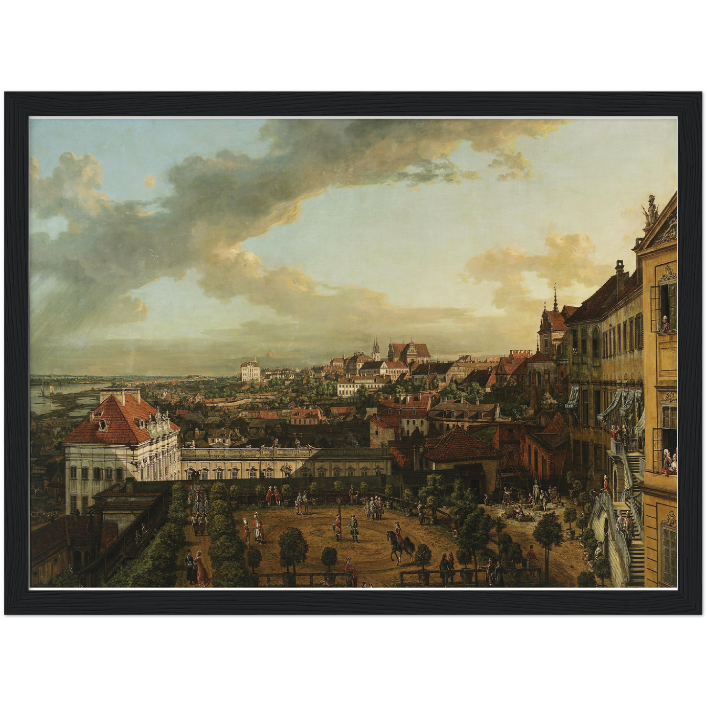 Historische Ansicht Warschau um 1750