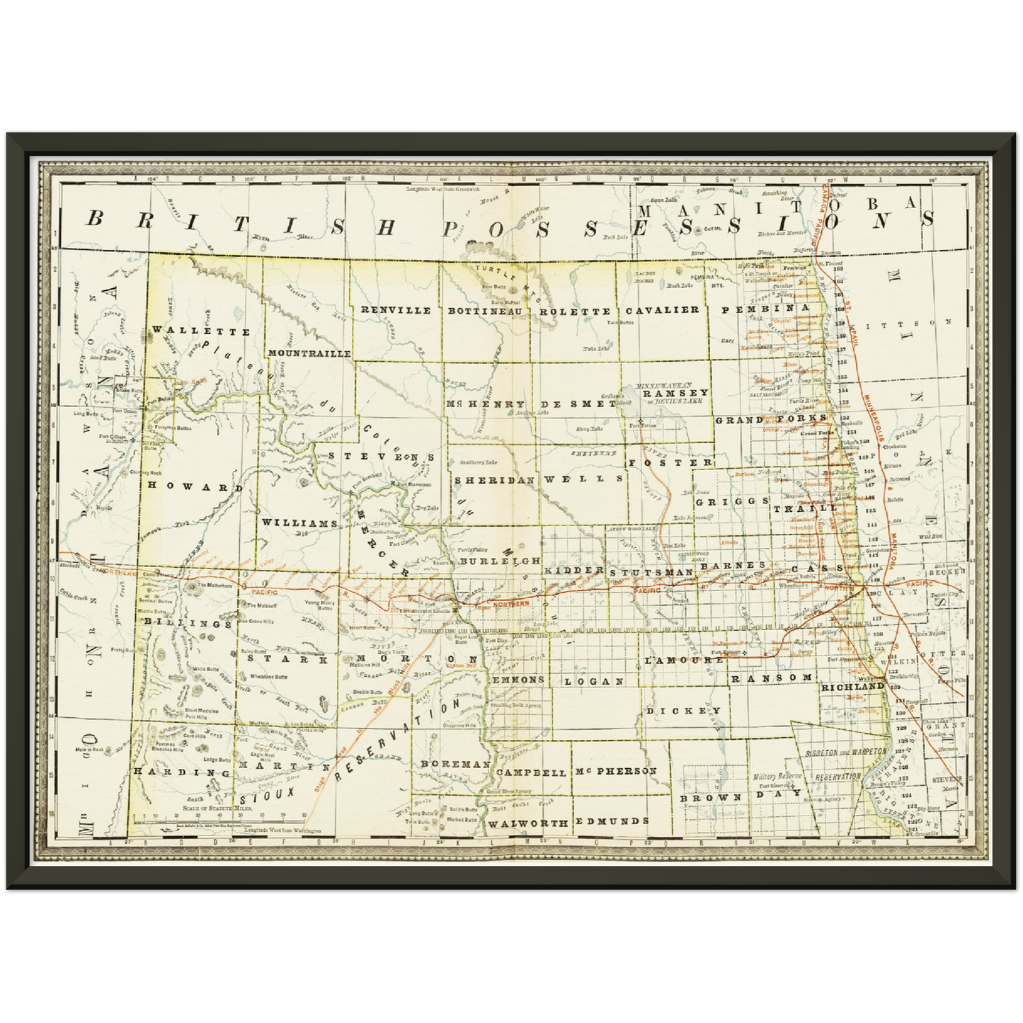 Historical city map Test product horizontal 3 sizes