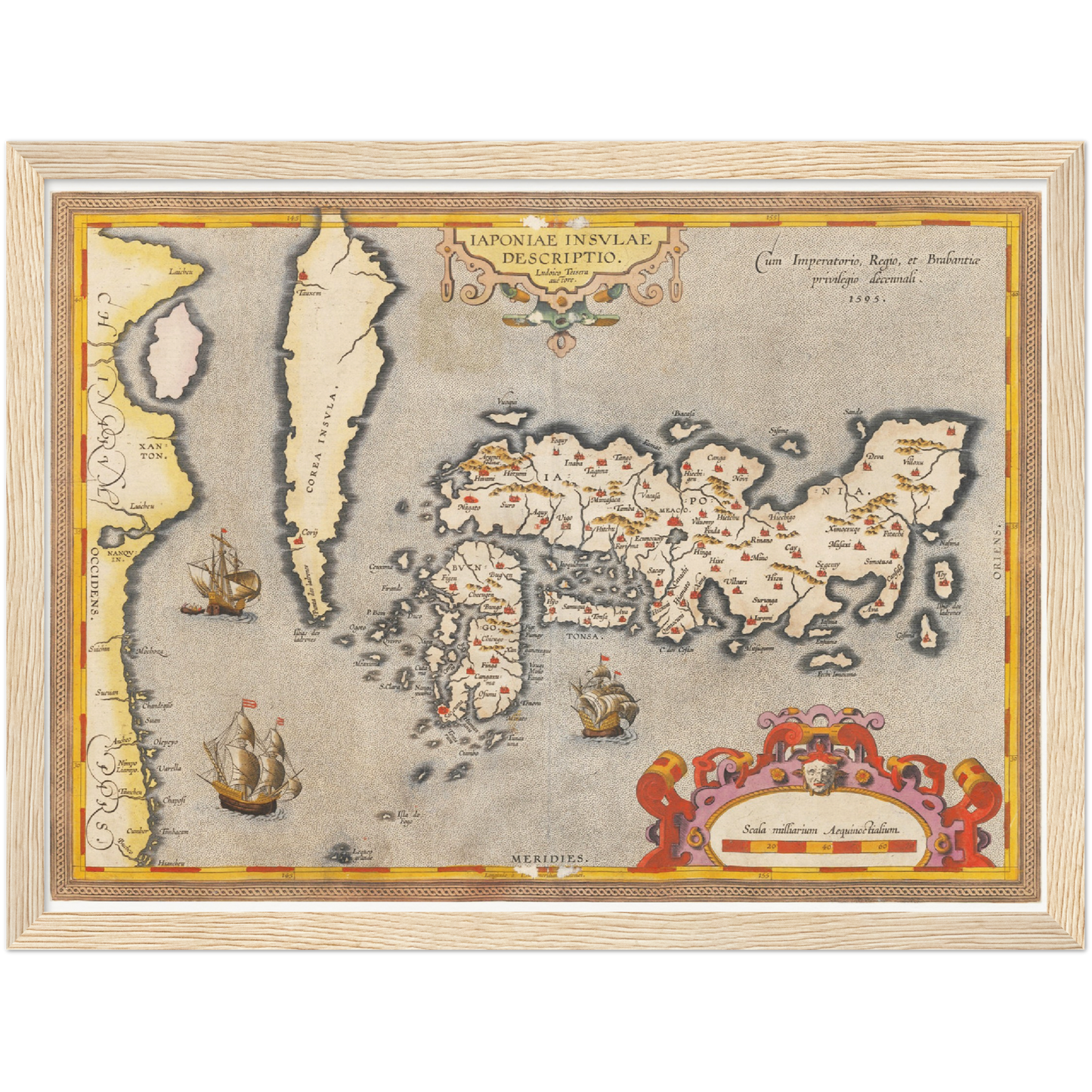 Historical city map Test product horizontal 3 sizes