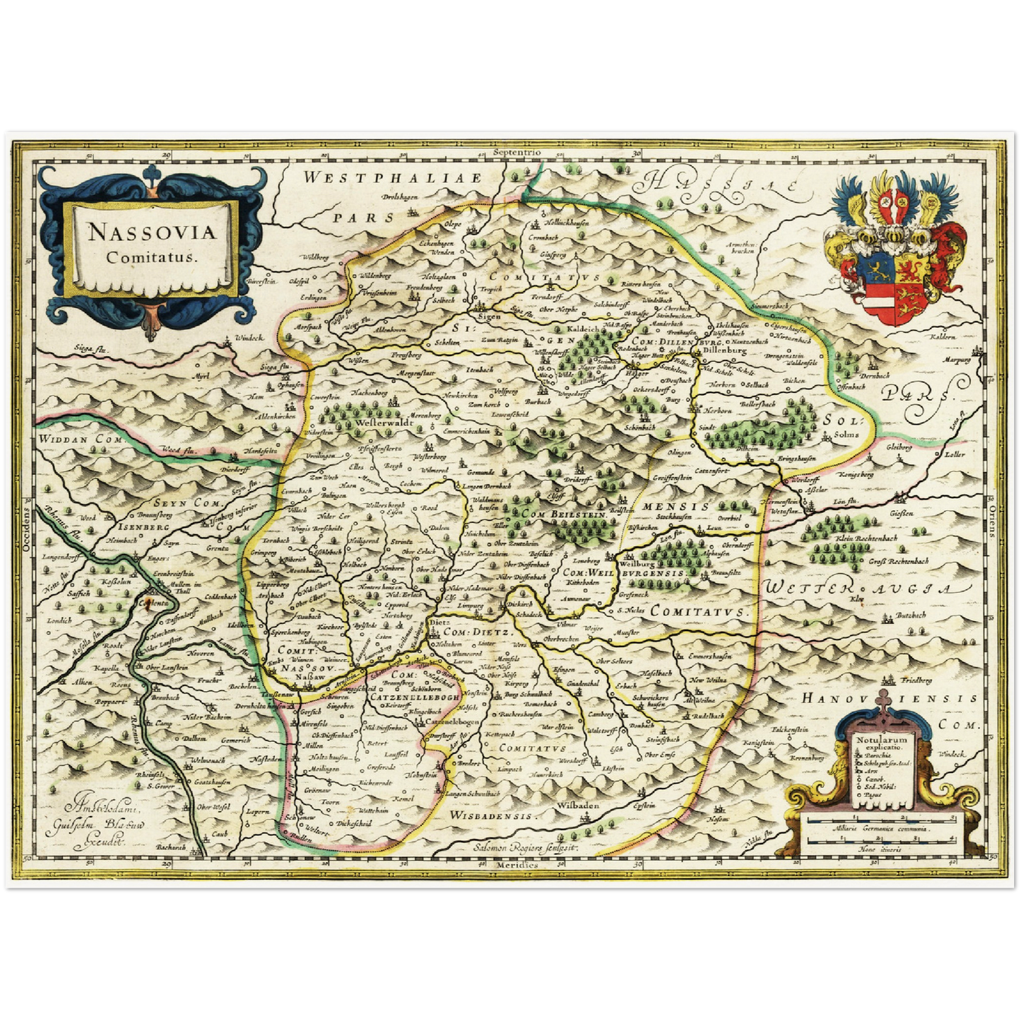 Historical city map Test product horizontal 3 sizes