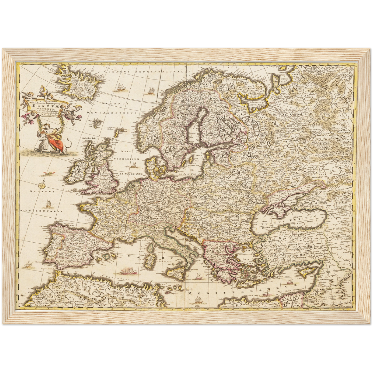 Historische Europakarte um 1698