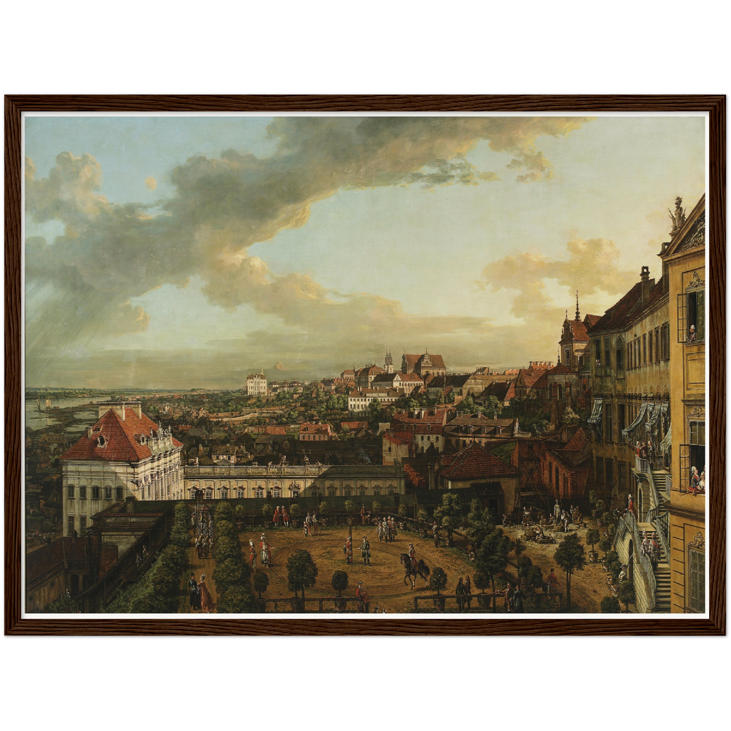 Historische Ansicht Warschau um 1750