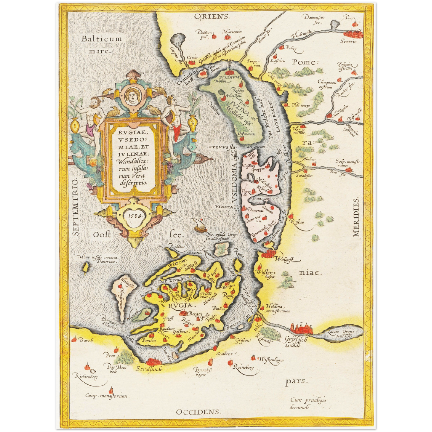Historical city map Test product horizontal 3 sizes
