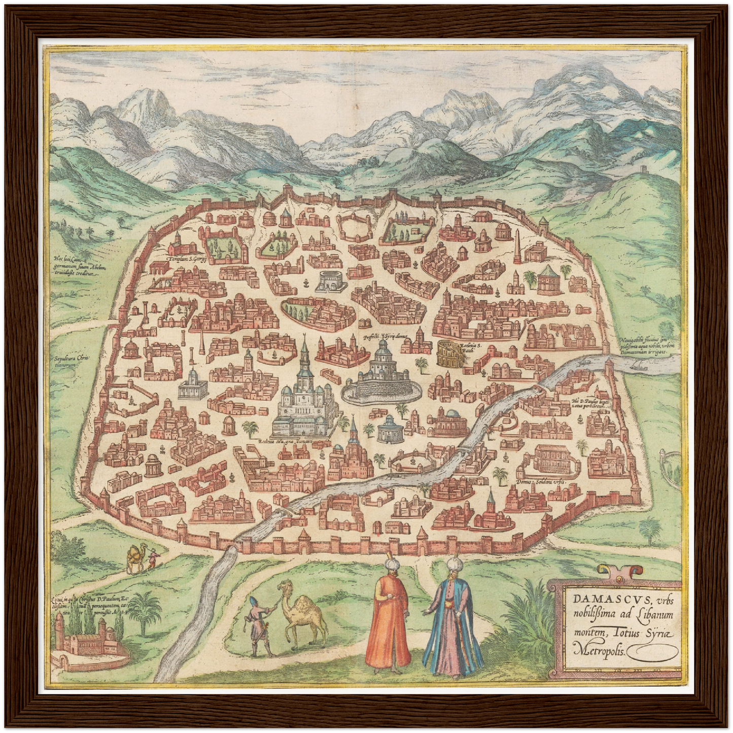Historical city map Test product horizontal 3 sizes