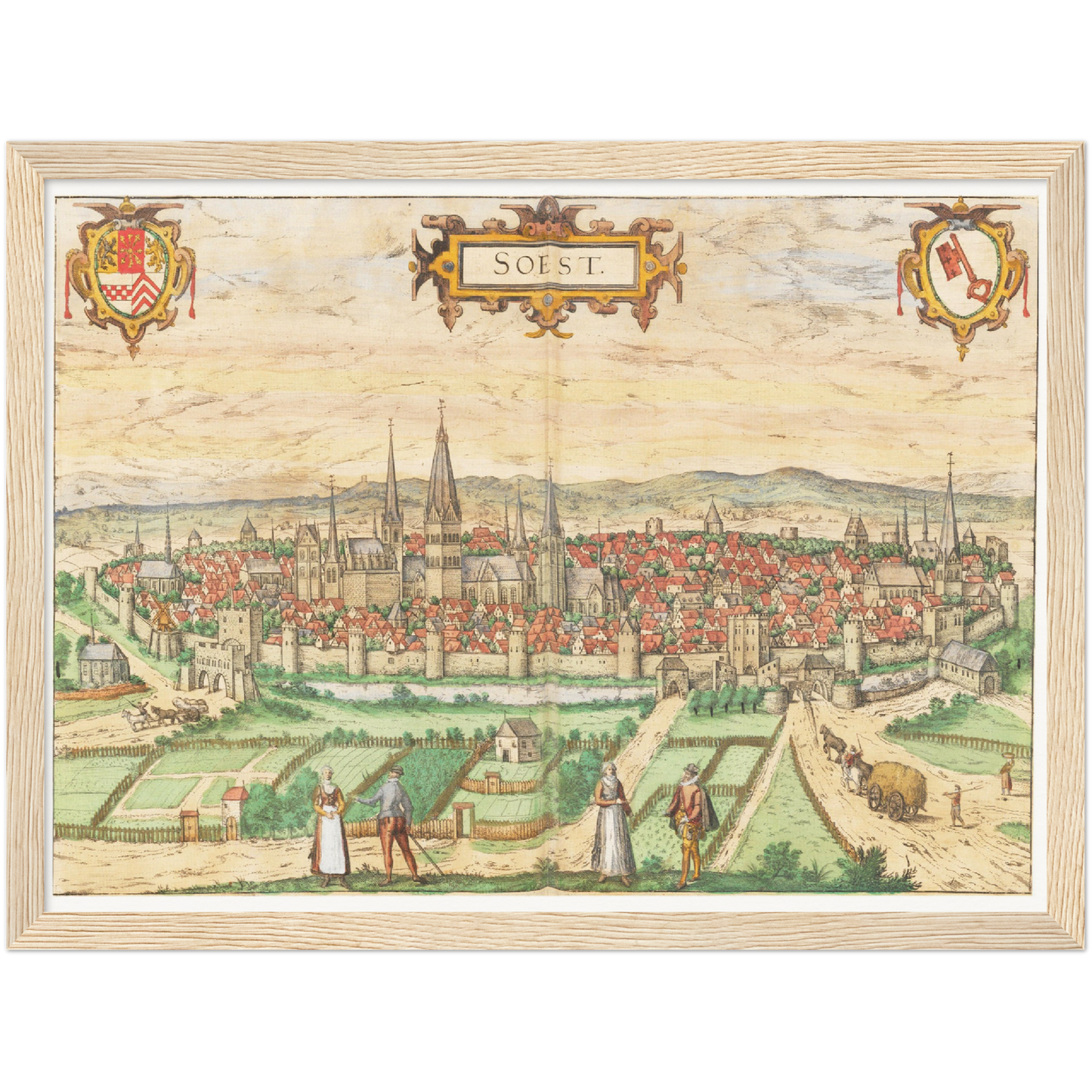 Historical city map Test product horizontal 3 sizes