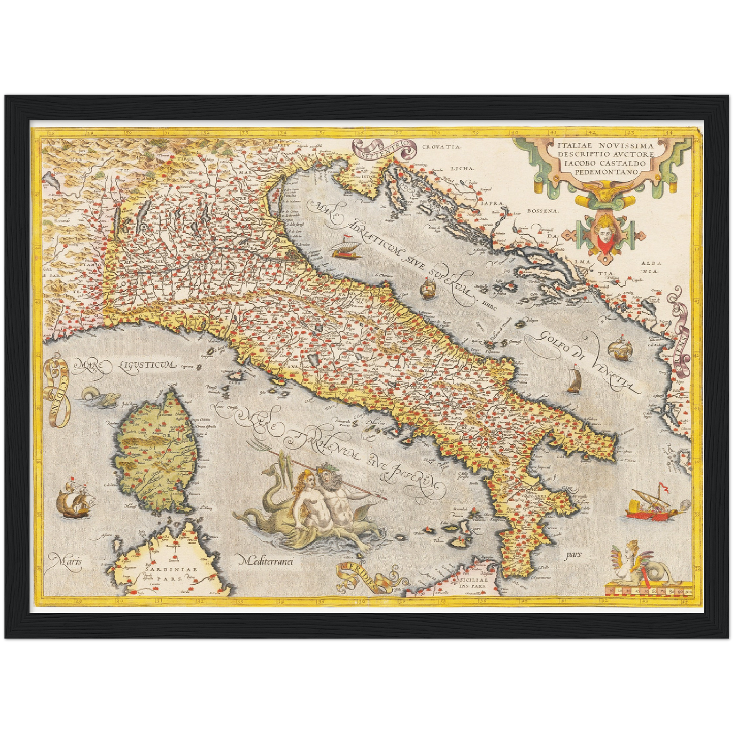 Historical city map Test product horizontal 3 sizes
