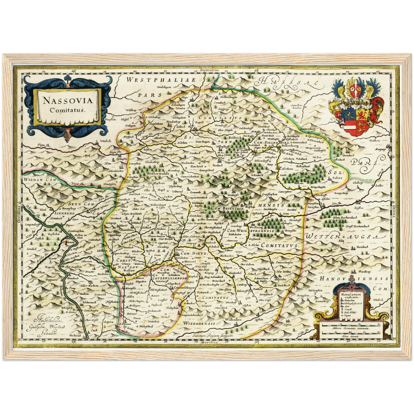 Historical city map Test product horizontal 3 sizes