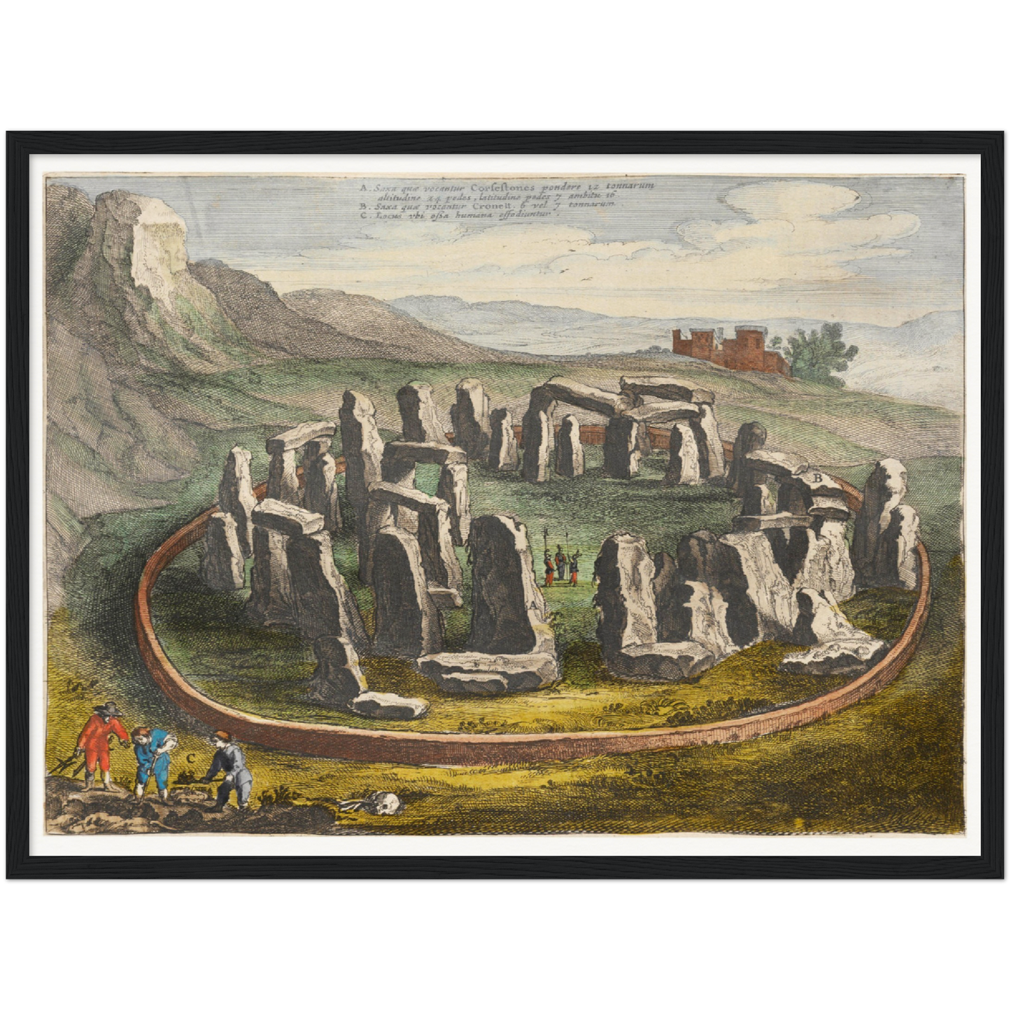 Historical city map Test product horizontal 3 sizes