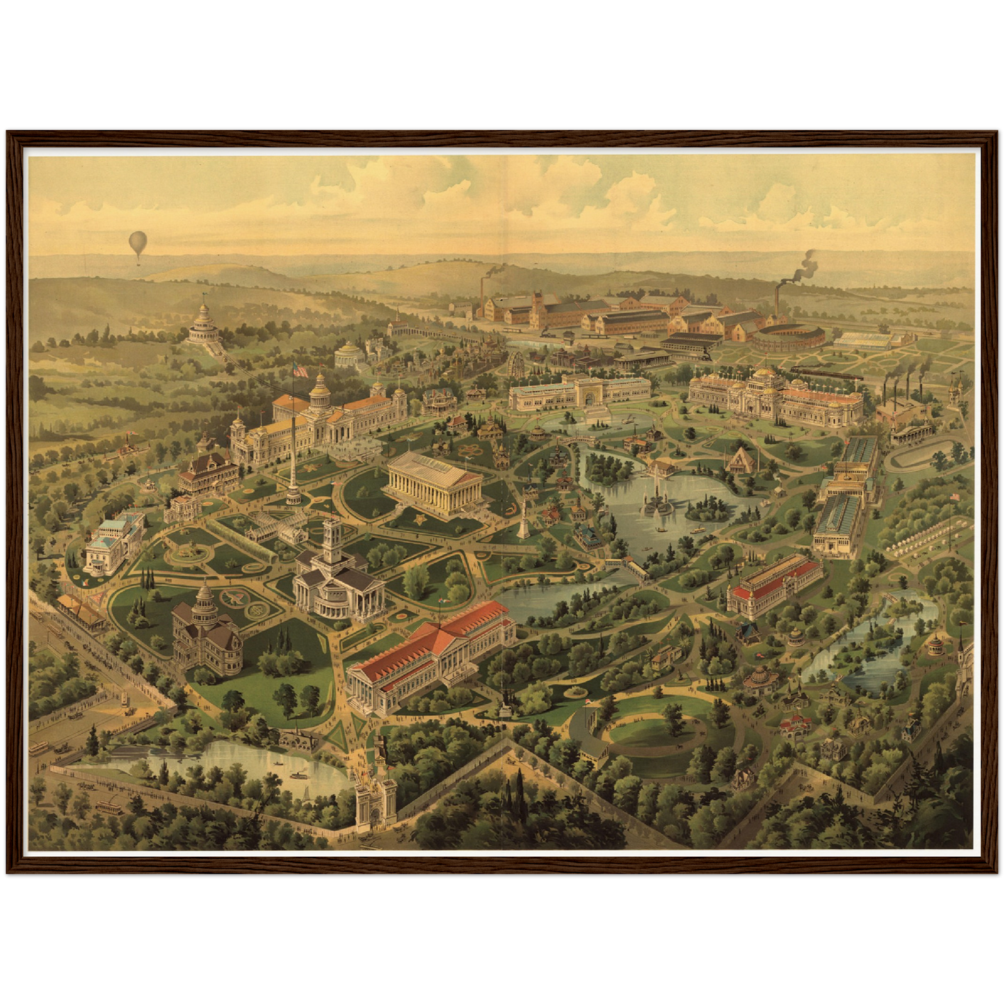 Historische Stadtansicht Nashville um 1897