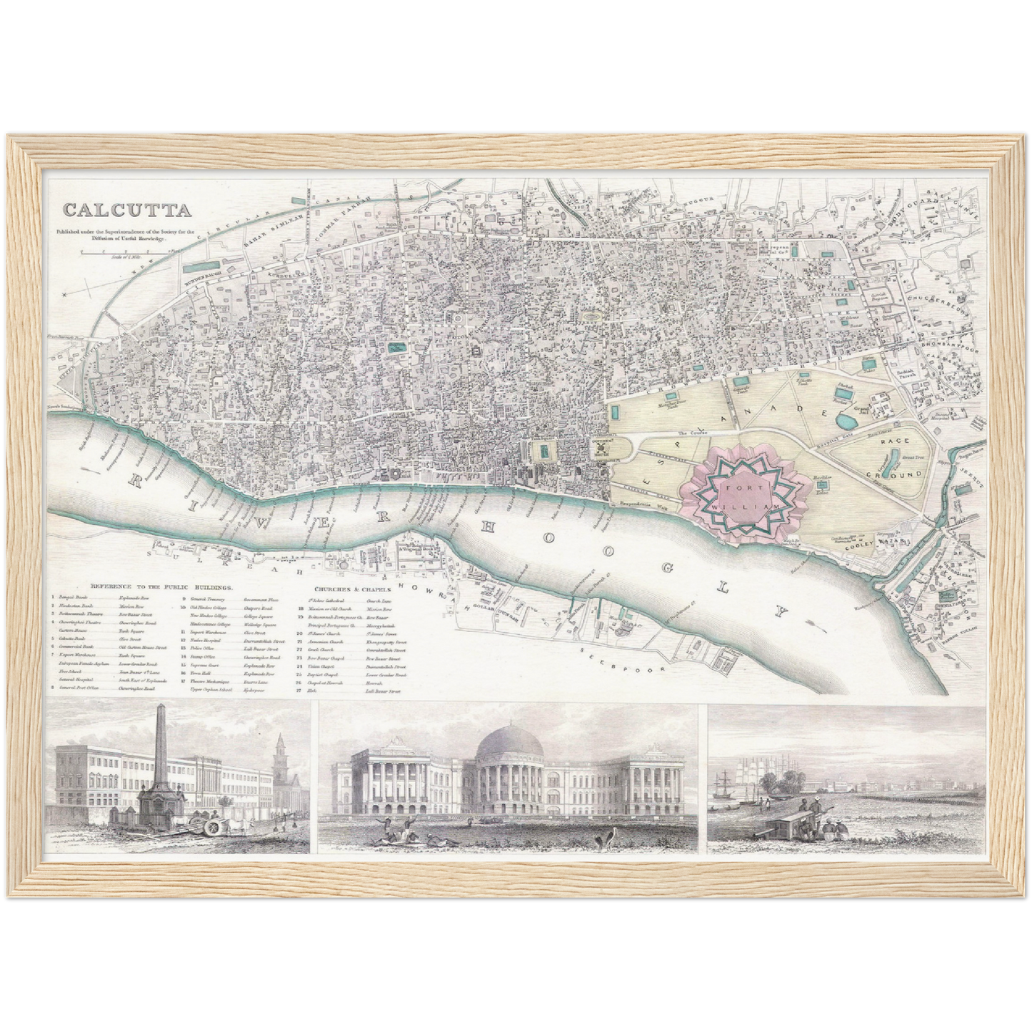 Historical city map Test product horizontal 3 sizes