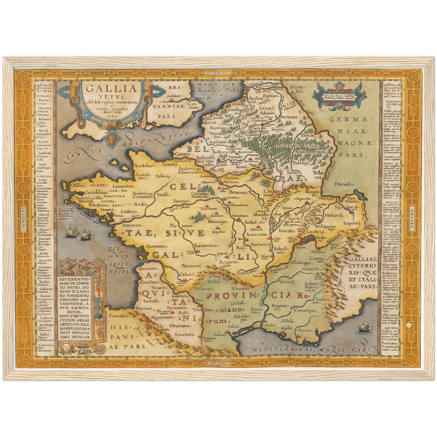Historical city map Test product horizontal 3 sizes