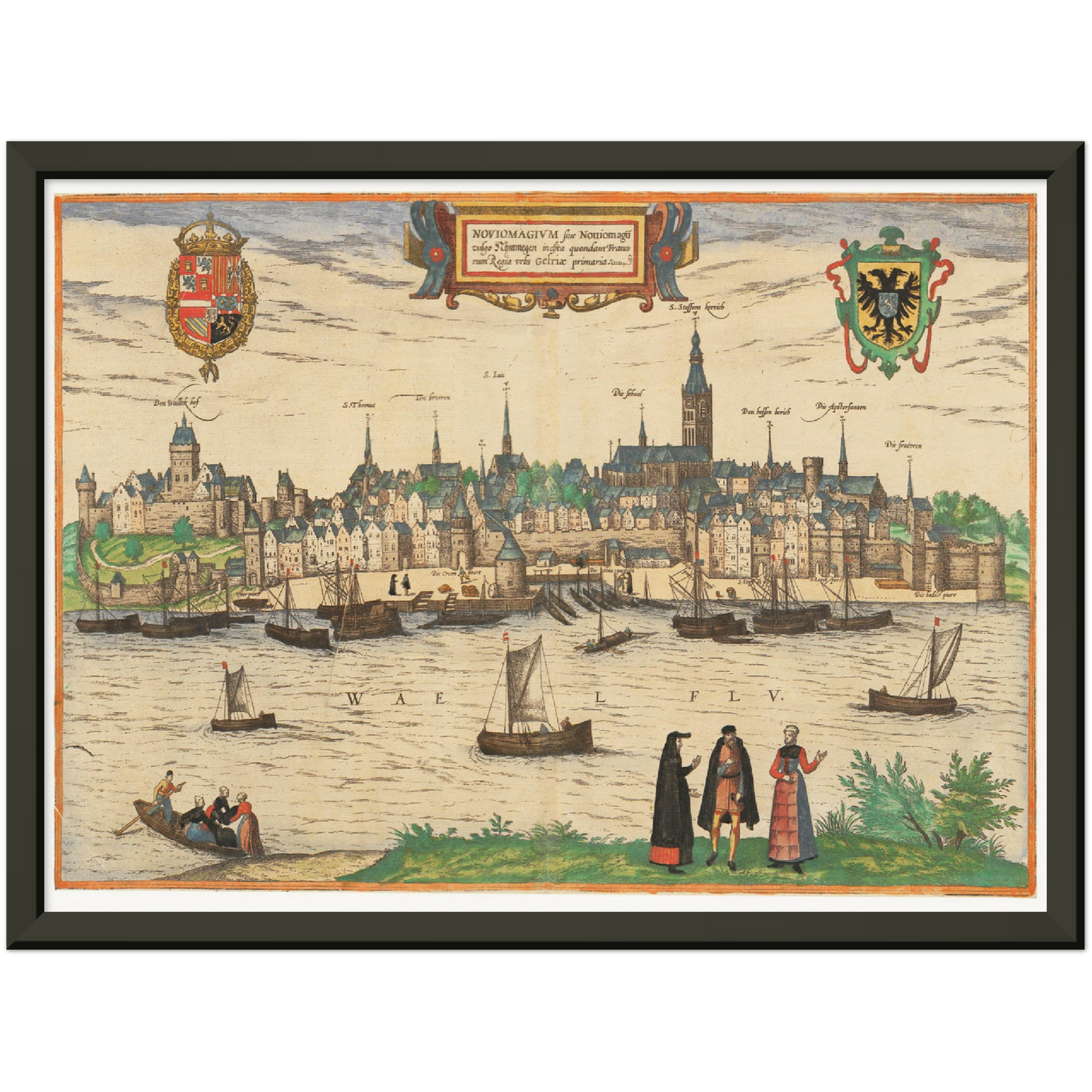 Historical city map Test product horizontal 3 sizes