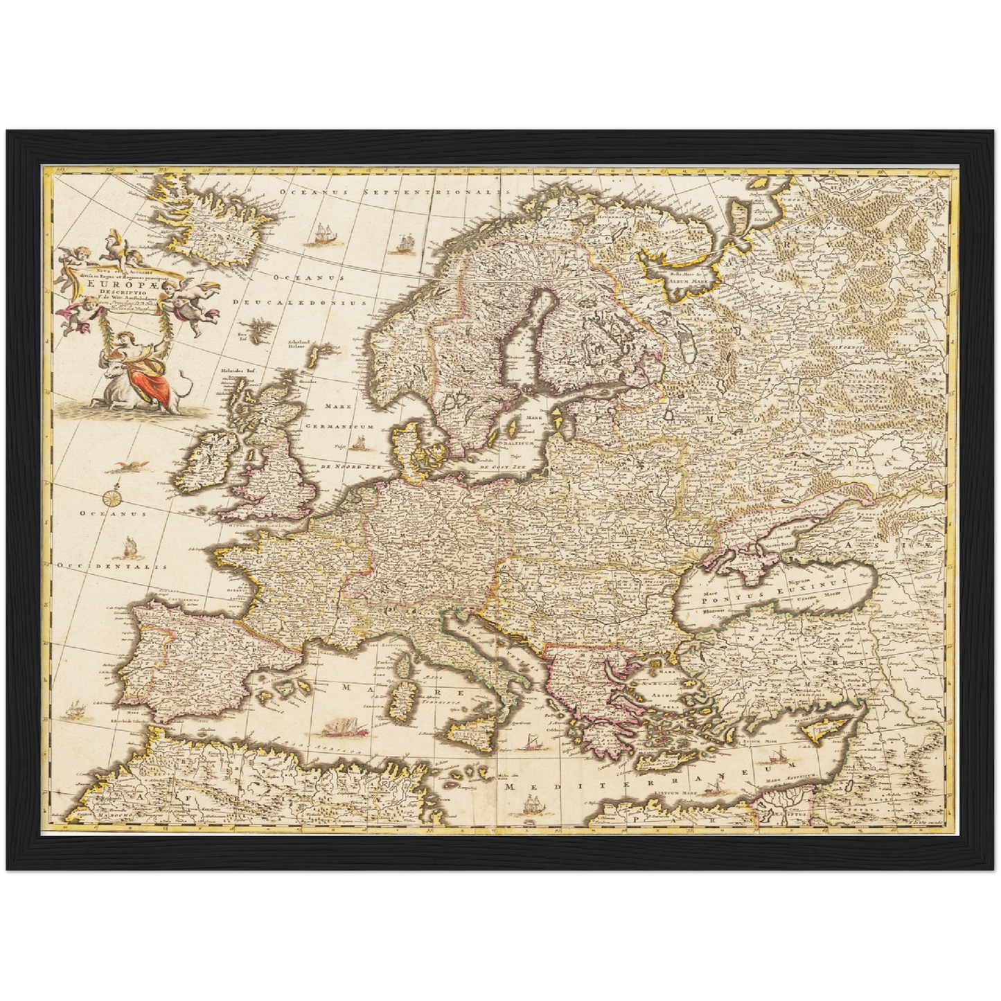 Historische Europakarte um 1698