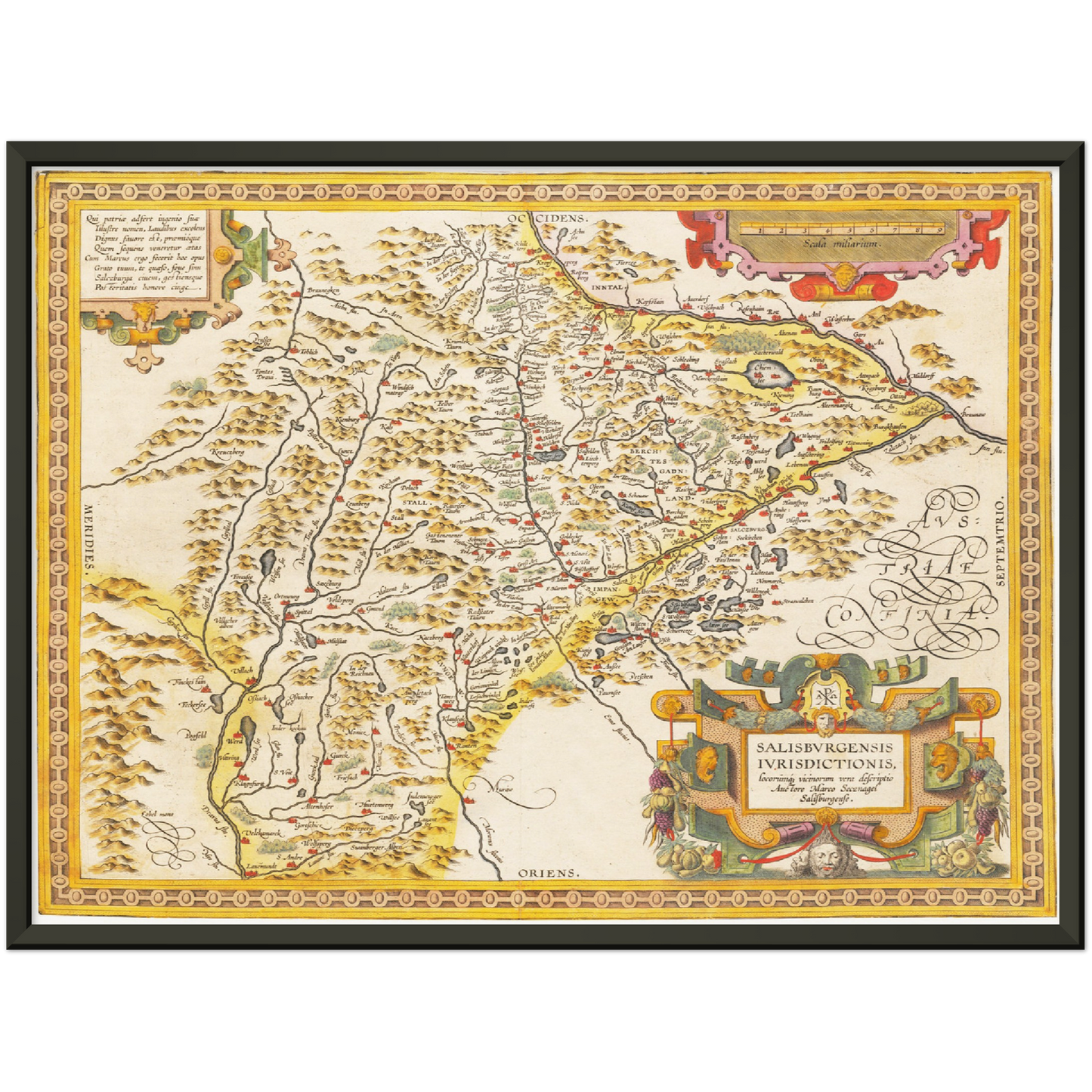 Historical city map Test product horizontal 3 sizes