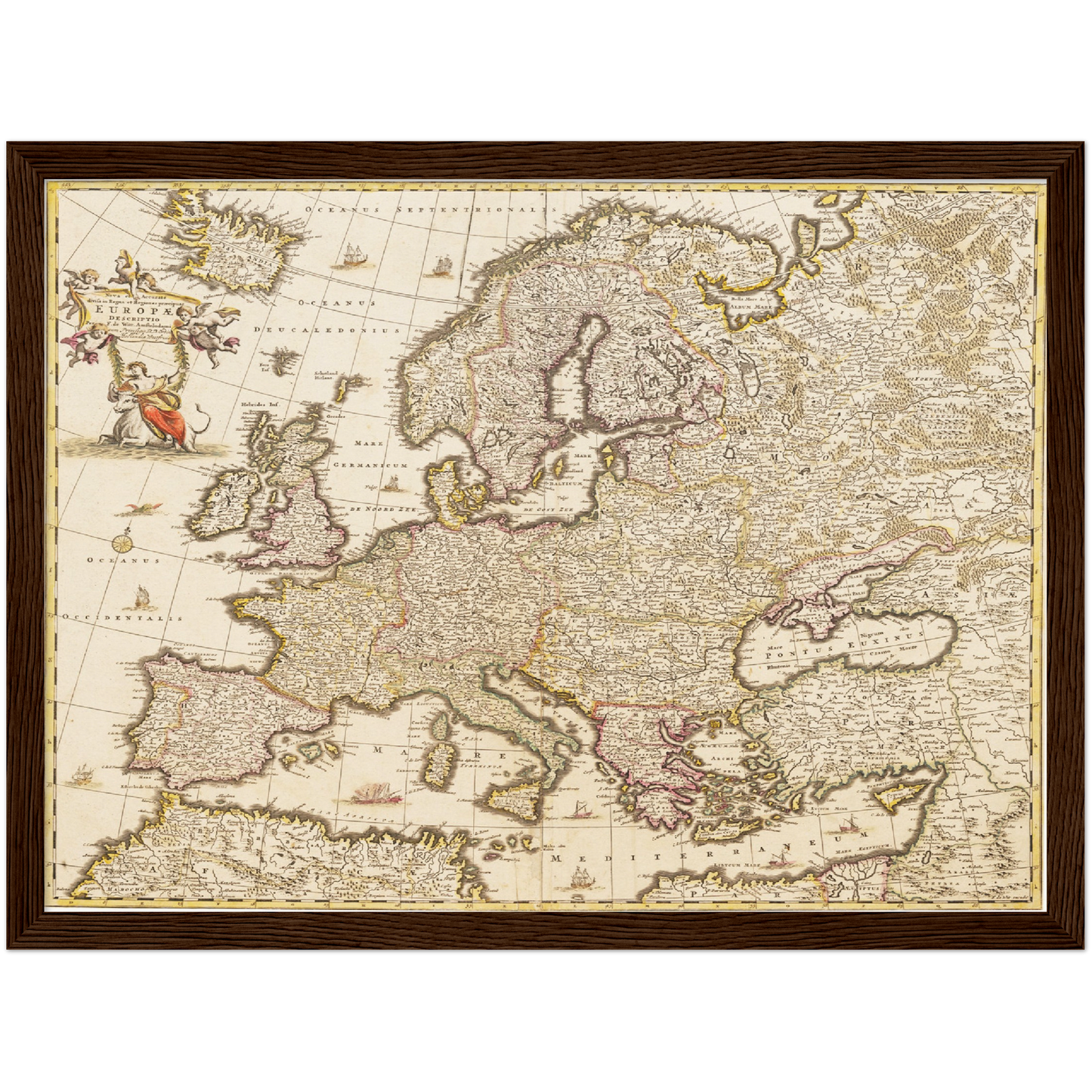 Historische Europakarte um 1698