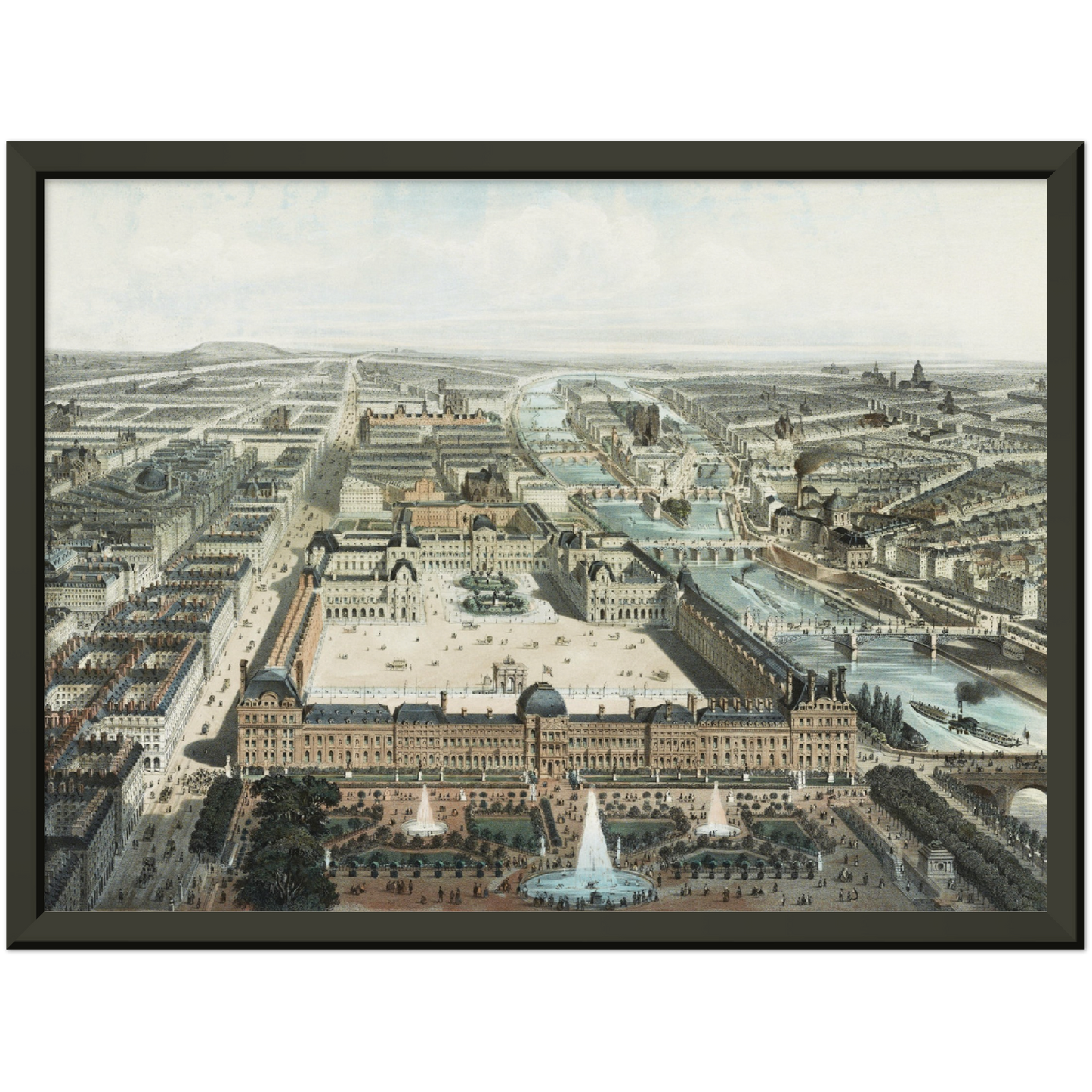 Historische Ansicht Paris um 1860