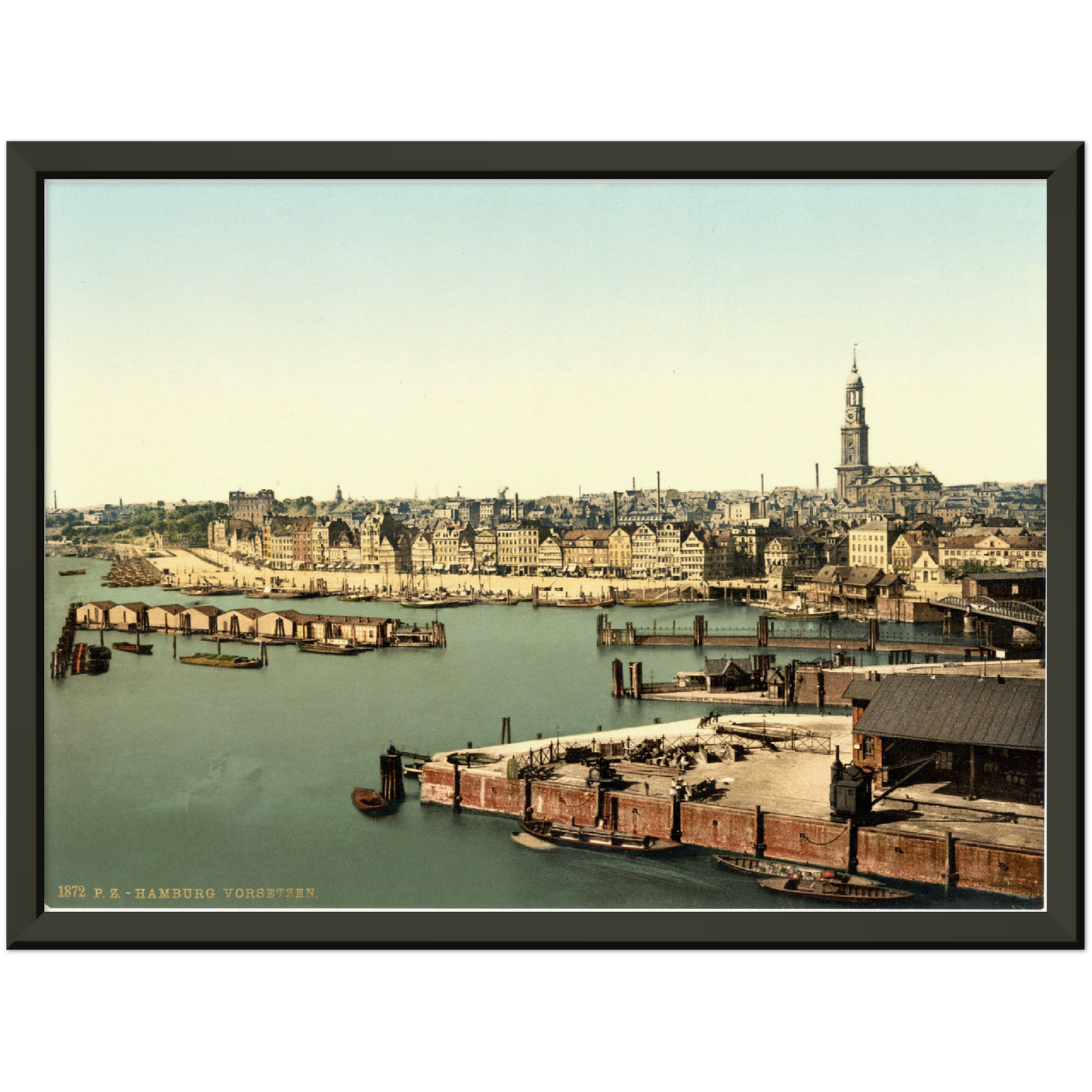 Historische Ansicht Hamburger Hafen um 1895