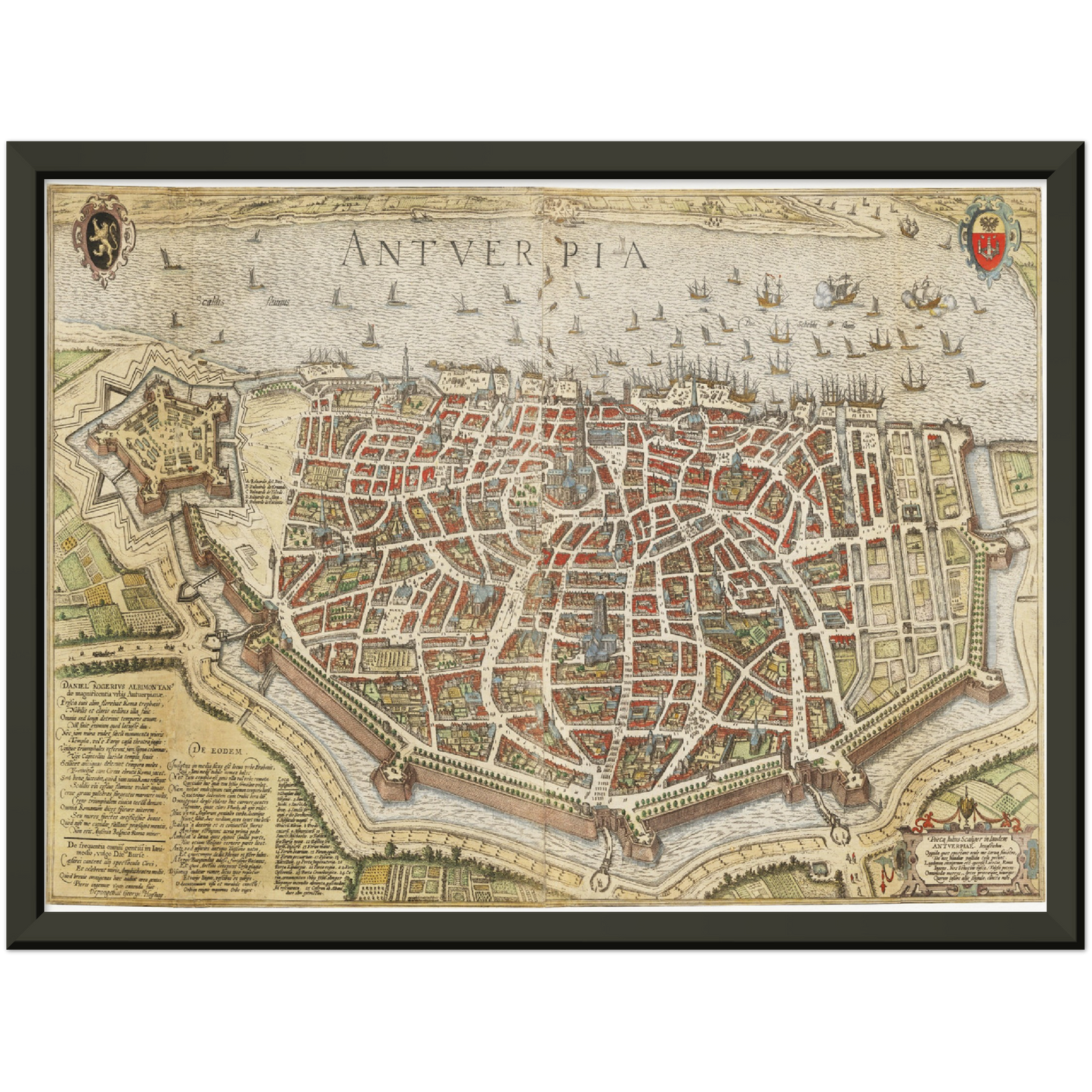 Historische Stadtansicht Antwerpen um 1620