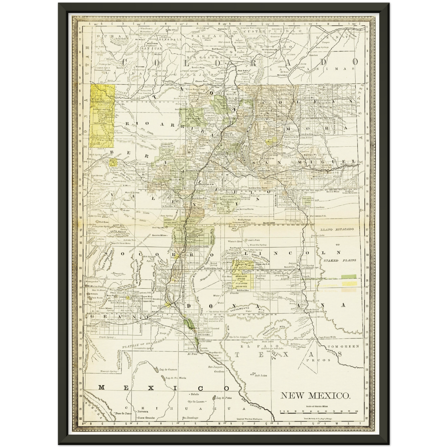 Historical city map Test product horizontal 3 sizes